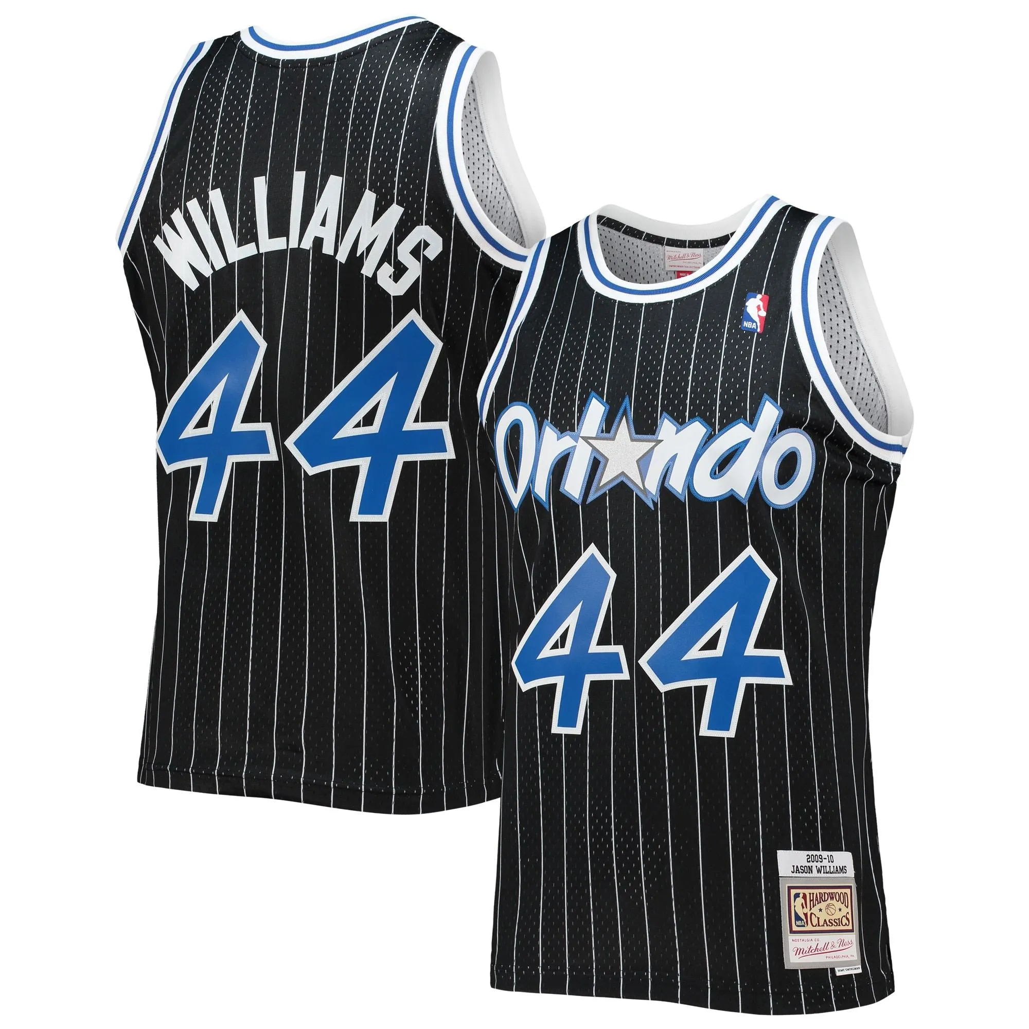 Jason Williams Orlando Magic Mitchell & Ness 2001/02 Hardwood Classics Swingman Jersey - Black