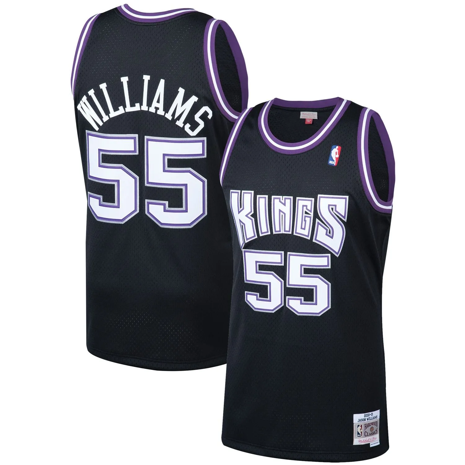 Jason Williams Sacramento Kings Mitchell & Ness 2000/01 Hardwood Classics Swingman Jersey - Black