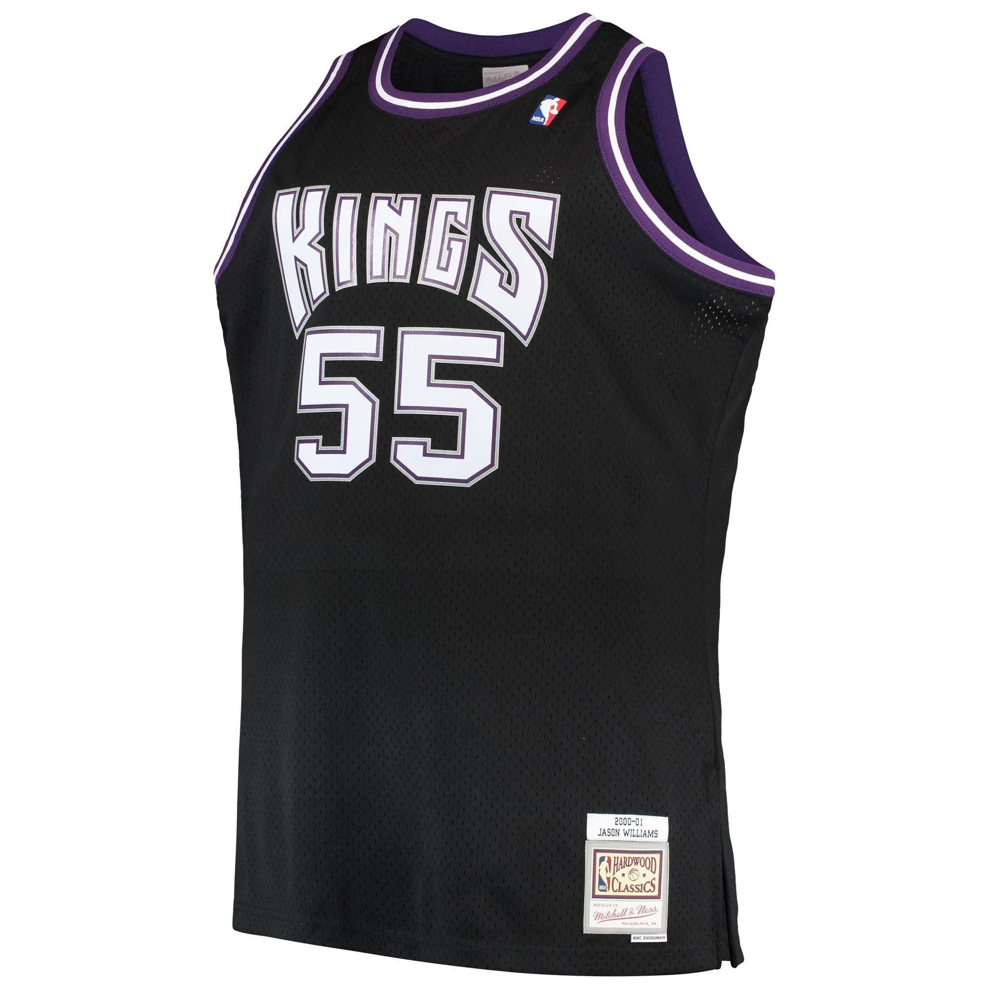 Jason Williams Sacramento Kings Mitchell & Ness Big & Tall 2000/01 Hardwood Classics Swingman Jersey - Black