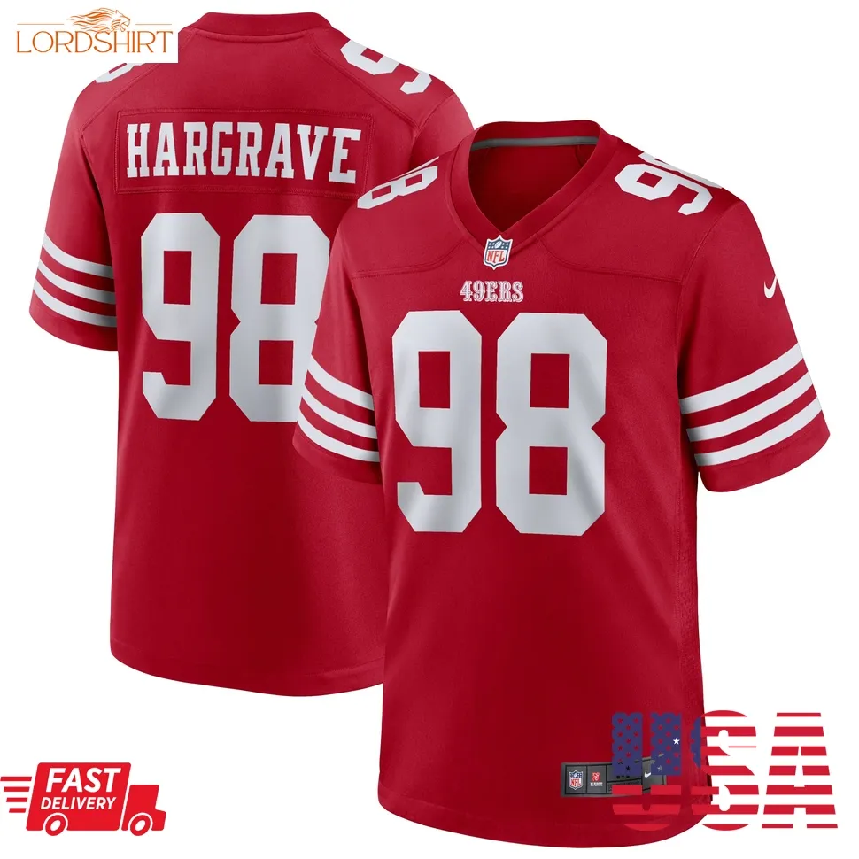 Javon Hargrave San Francisco 49Ers  Game Player Jersey   Scarlet