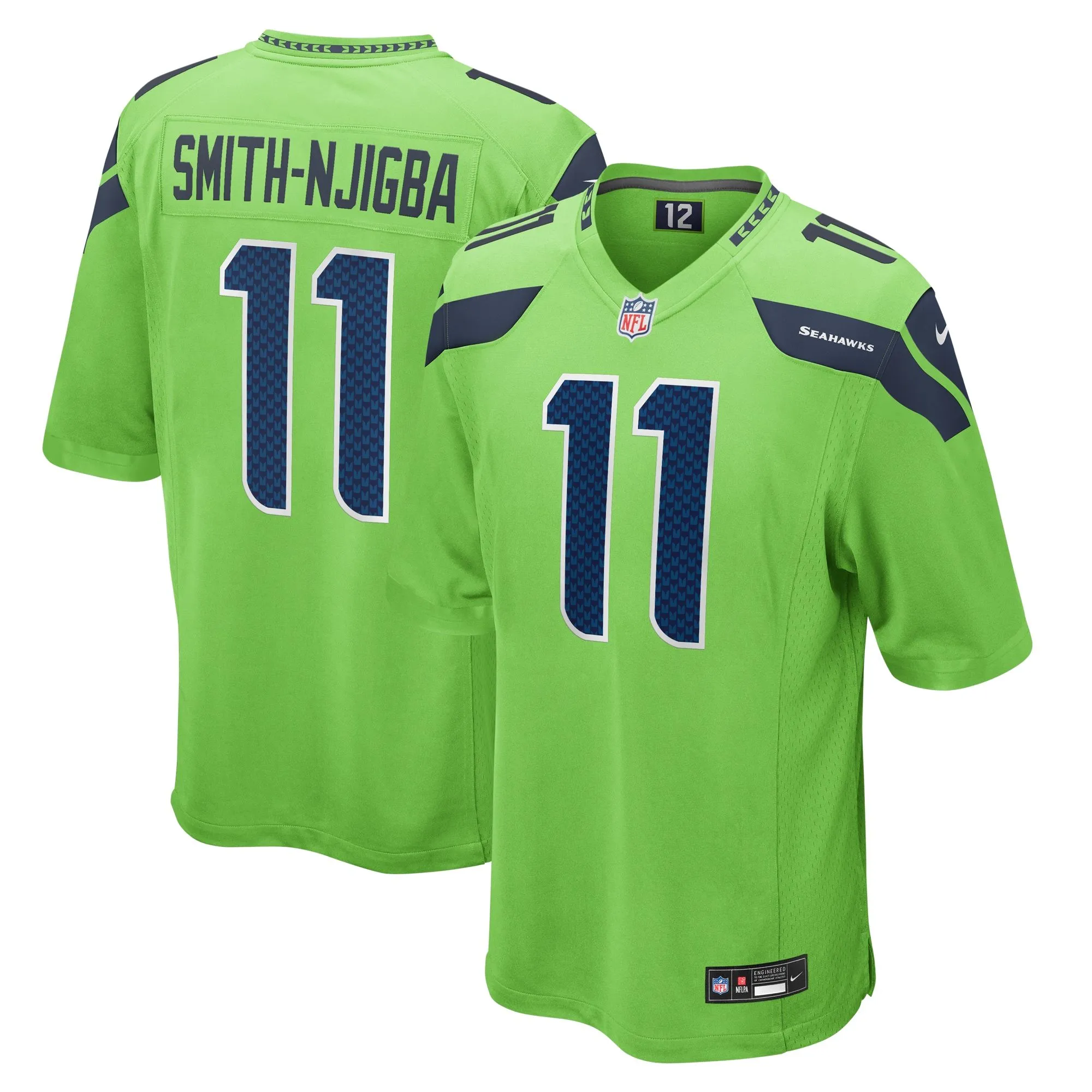 Jaxon Smith-Njigba Seattle Seahawks   Game Jersey - Neon Green