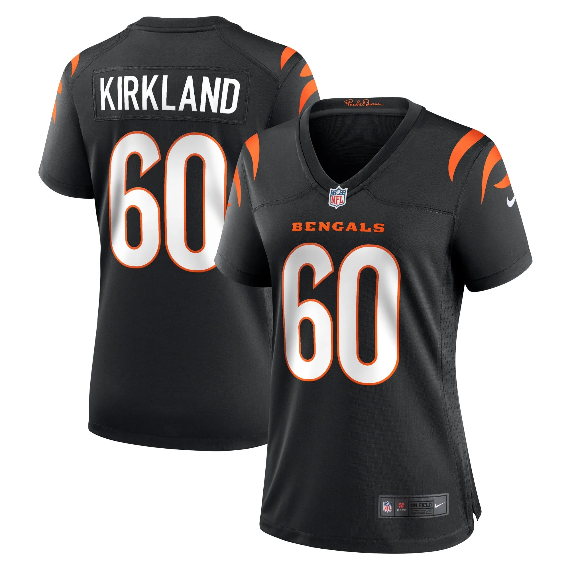 Jaxson Kirkland Cincinnati Bengals  Women's Team Game Jersey -  Black