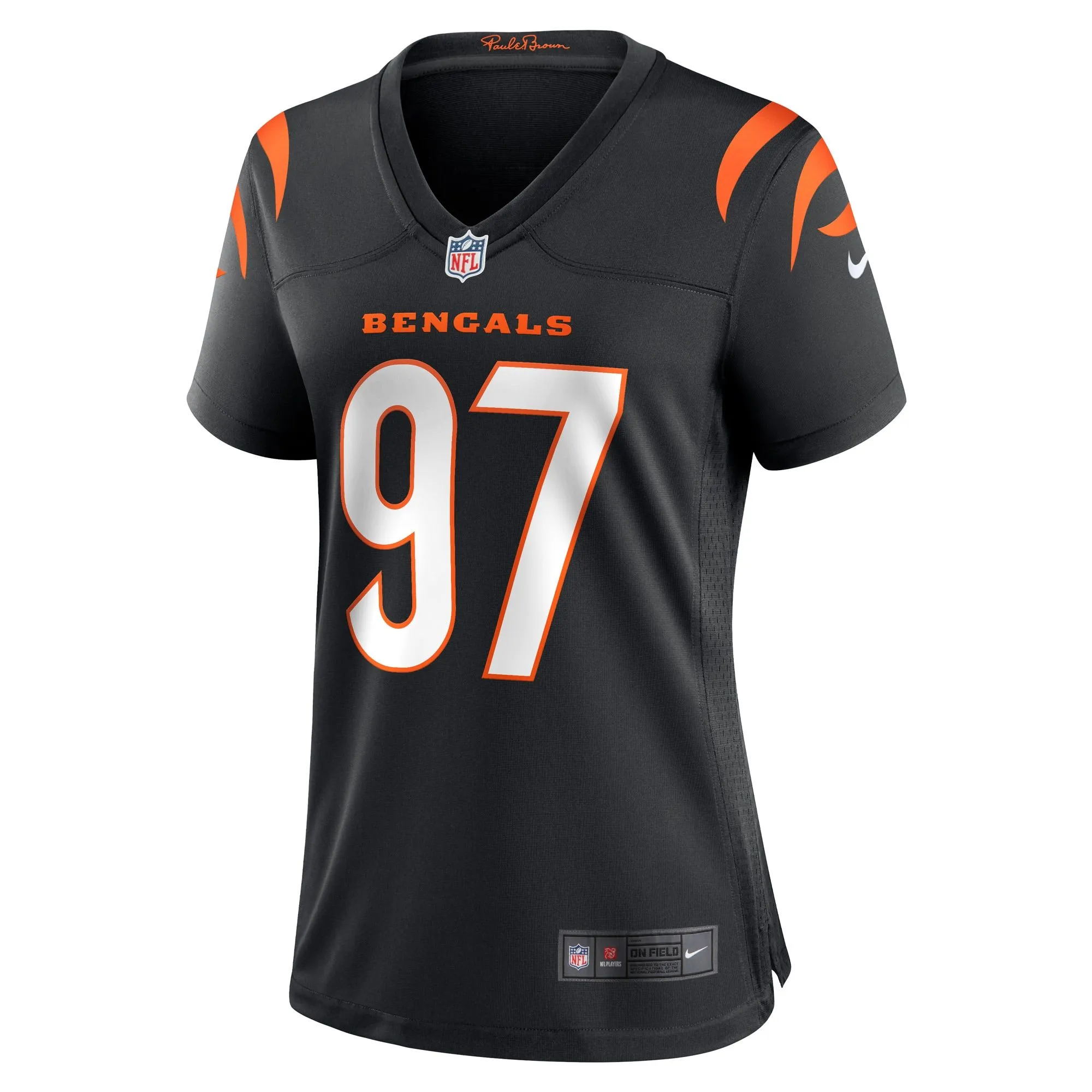 Jay Tufele Cincinnati Bengals  Women's Game Player Jersey - Black