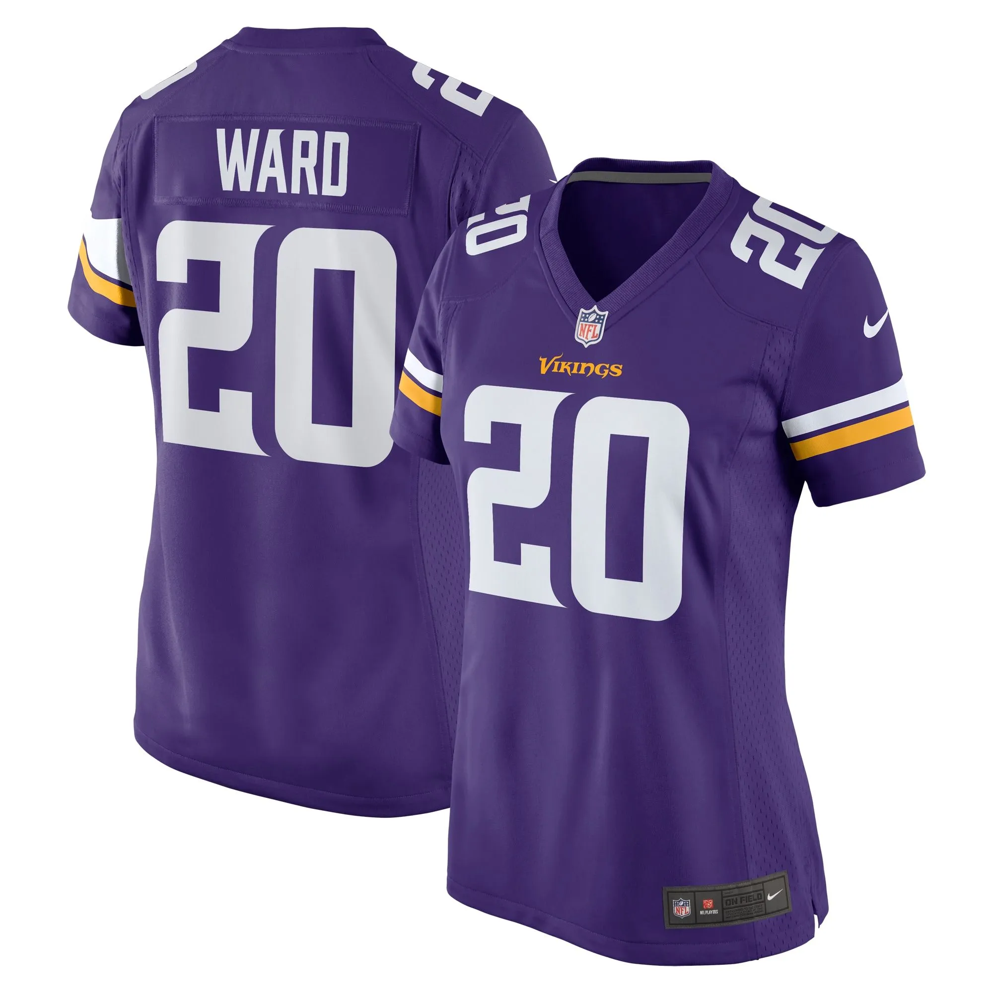 Jay Ward Minnesota Vikings  Women's Game Jersey - Purple