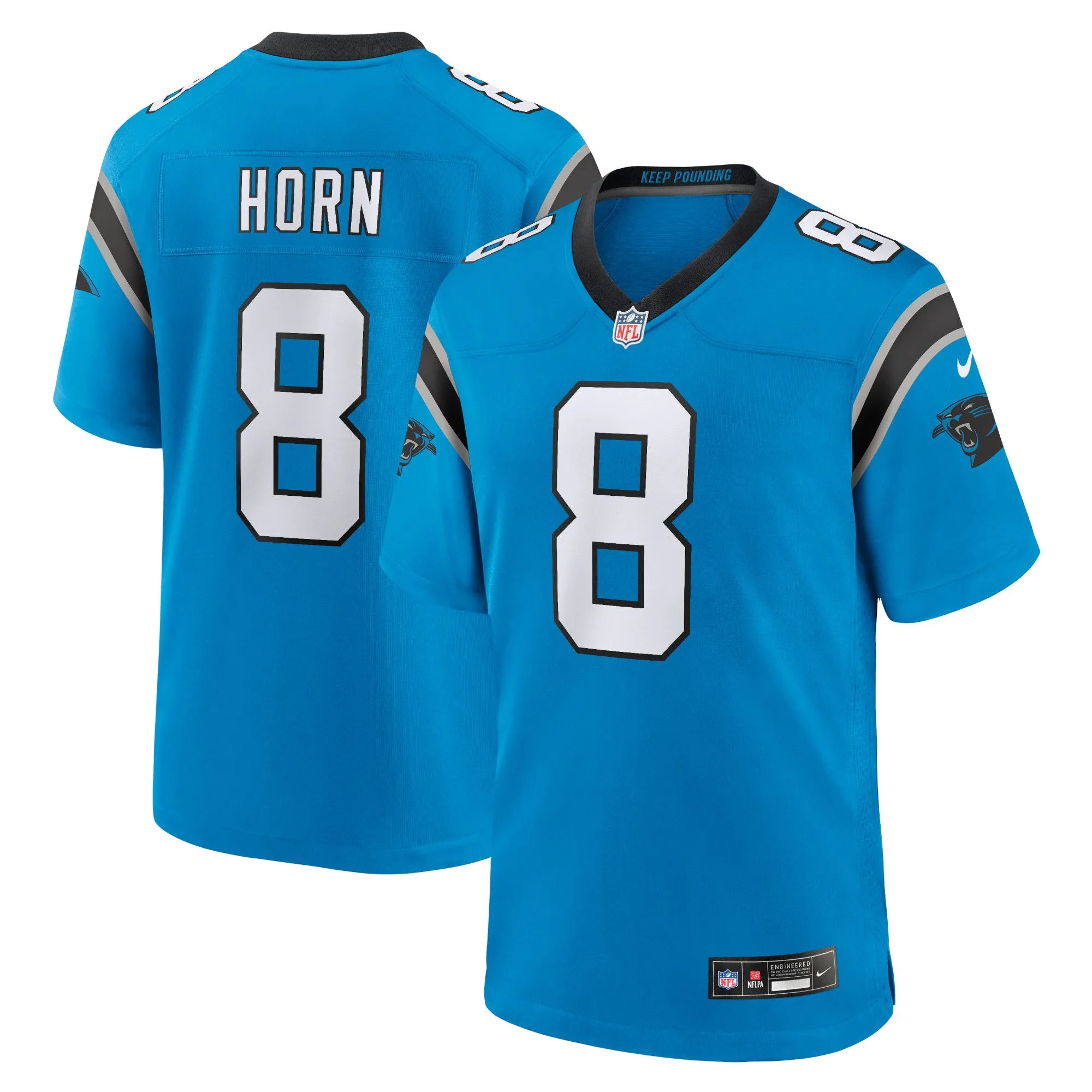 Jaycee Horn Carolina Panthers  Alternate Game Jersey - Blue