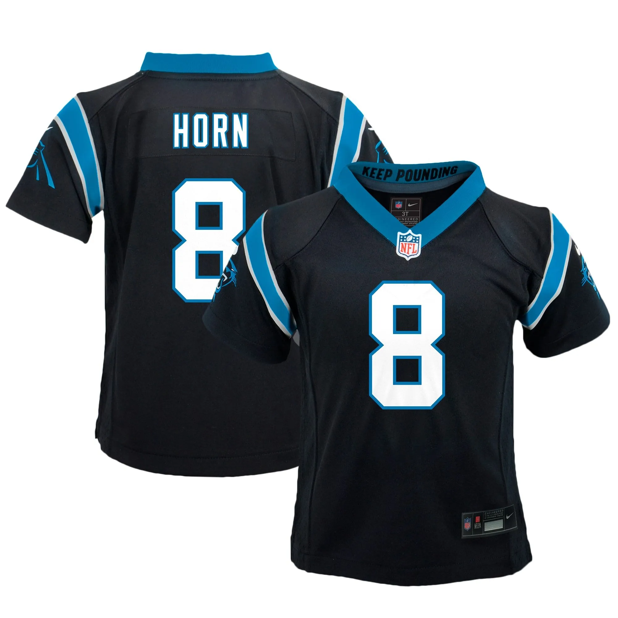 Jaycee Horn Carolina Panthers  Preschool Game Jersey - Black