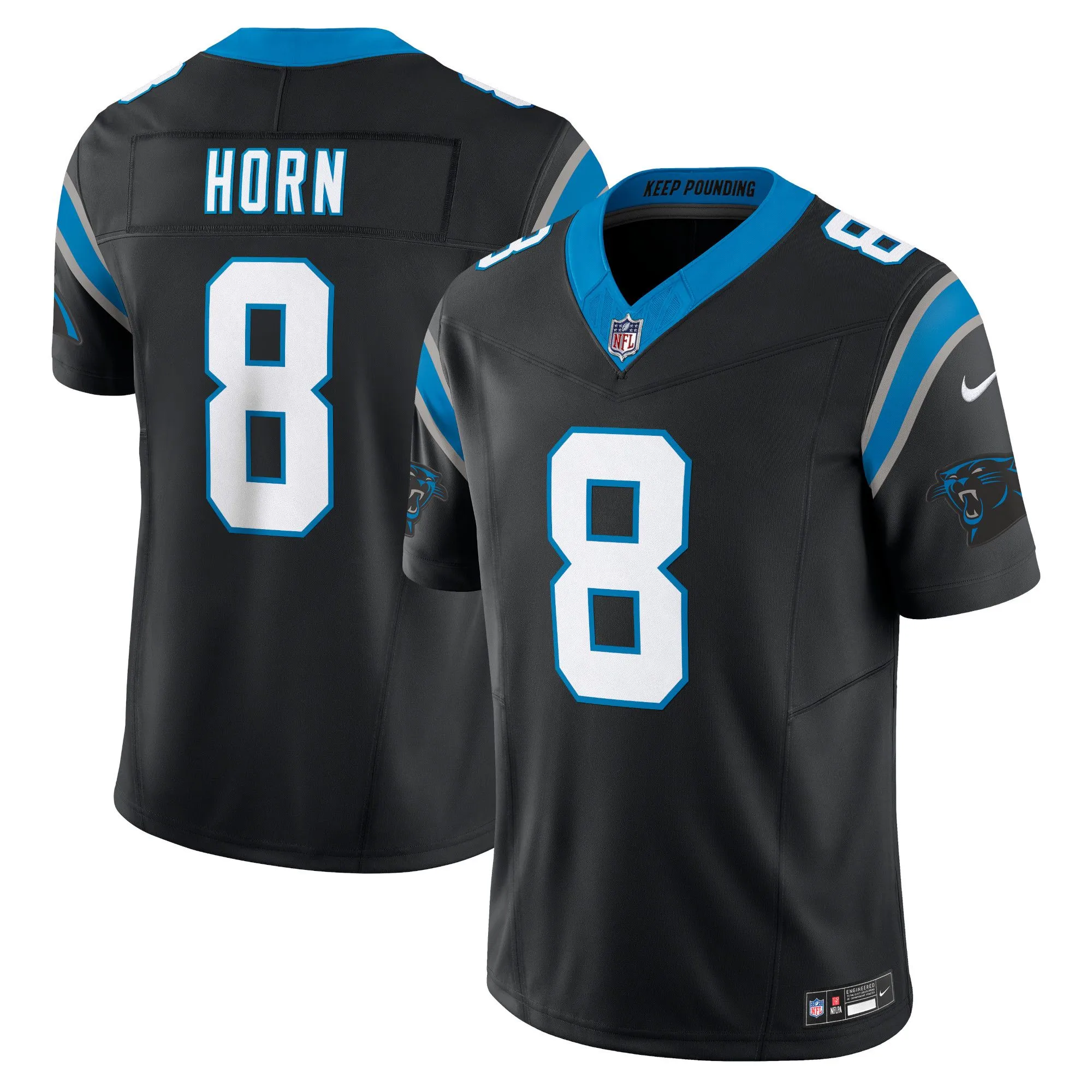 Jaycee Horn Carolina Panthers  Vapor F.U.S.E. Limited Jersey - Black