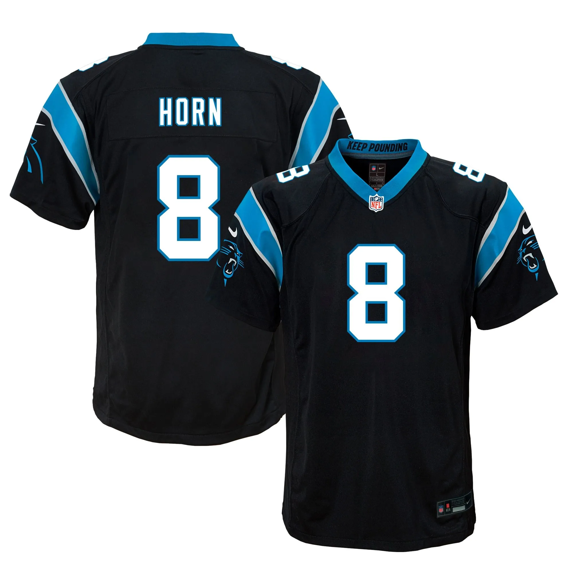 Jaycee Horn Carolina Panthers  Youth Game Jersey - Black