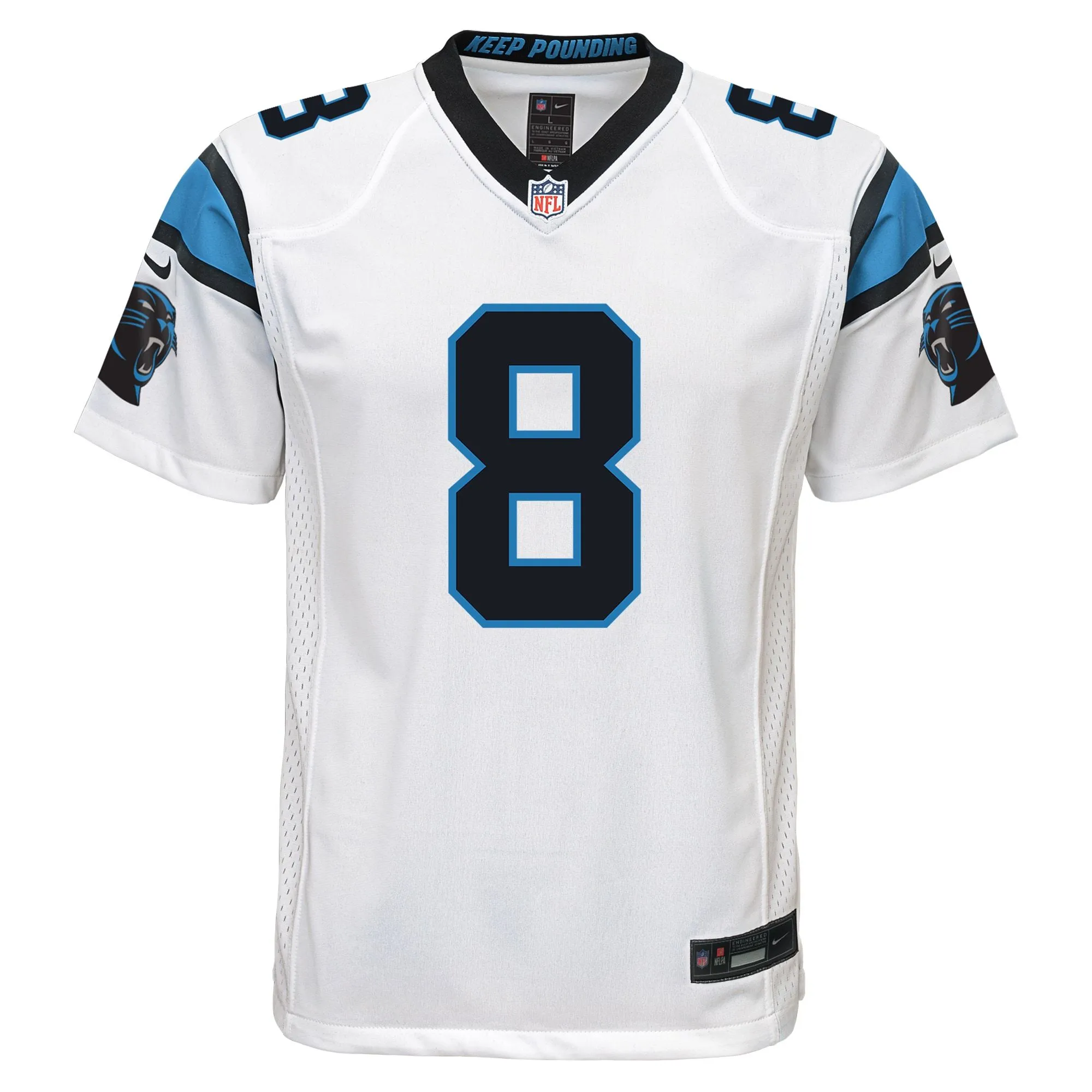 Jaycee Horn Carolina Panthers  Youth Game Jersey - White