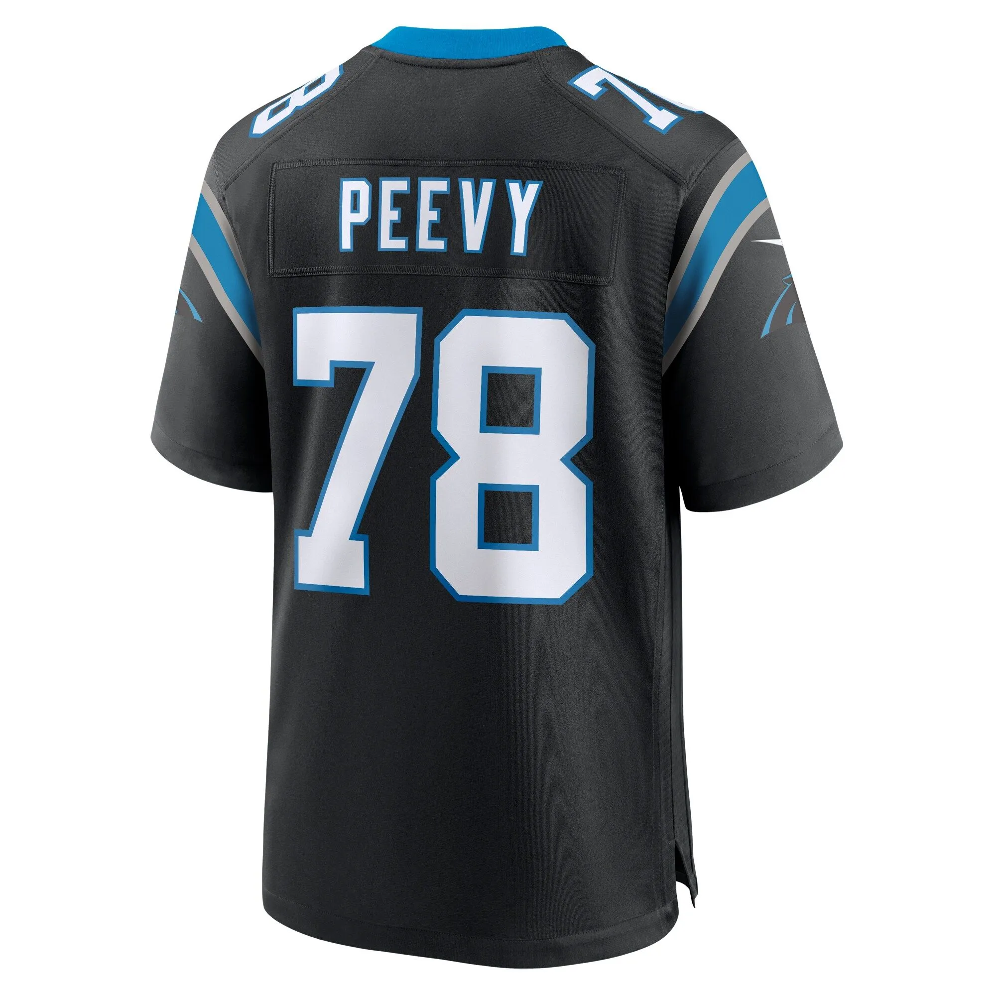 Jayden Peevy Carolina Panthers   Game Jersey -  Black