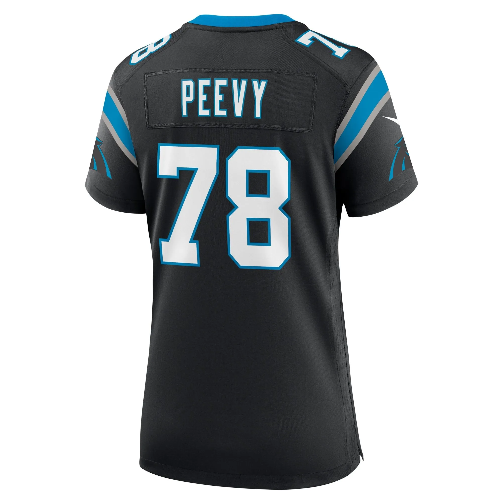 Jayden Peevy Carolina Panthers  Women's  Game Jersey -  Black