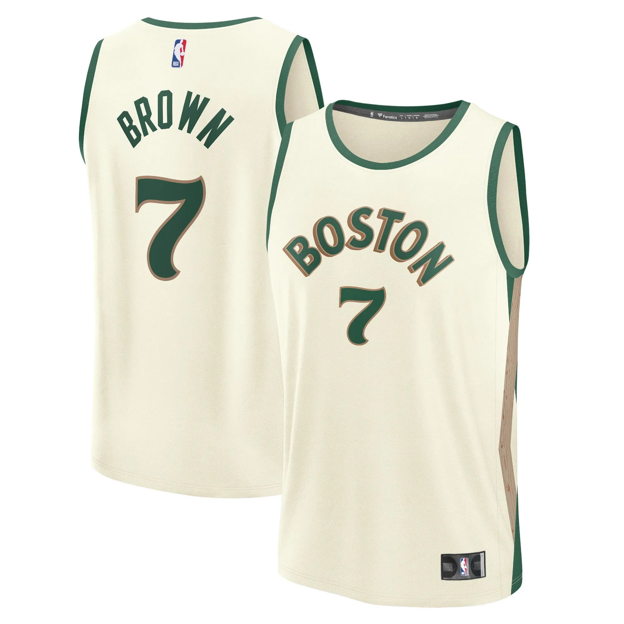 Jaylen Brown Boston Celtics Fanatics Branded Fast Break Jersey - White - City Edition