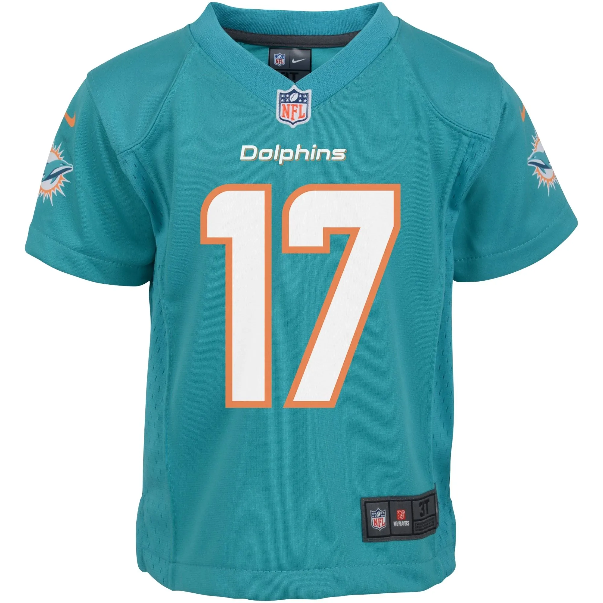 Jaylen Waddle Miami Dolphins  Infant Player Game Jersey - Aqua