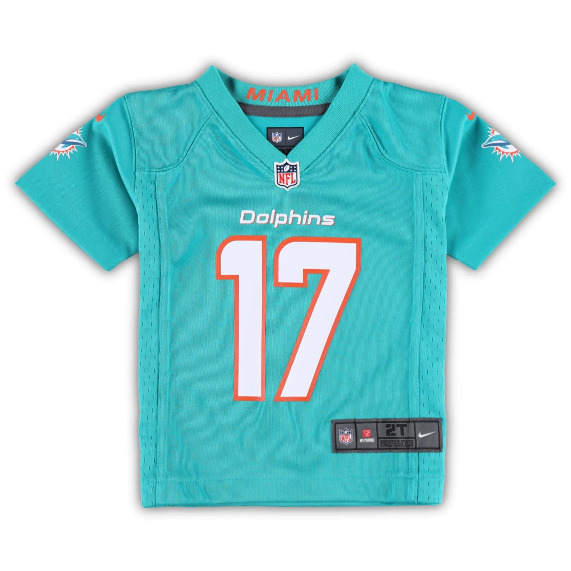 Jaylen Waddle Miami Dolphins  Toddler Game Jersey - Aqua