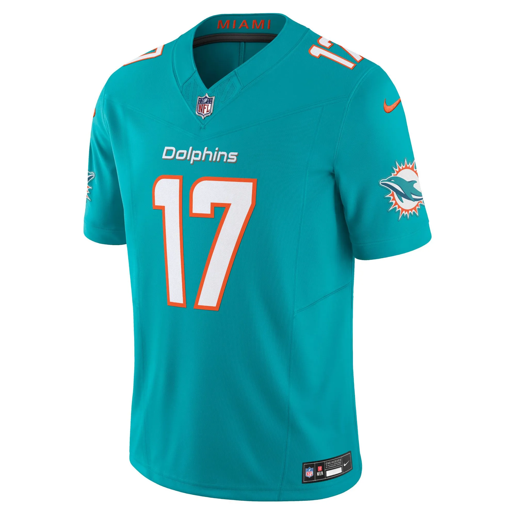 Jaylen Waddle Miami Dolphins  Vapor F.U.S.E. Limited Jersey - Aqua