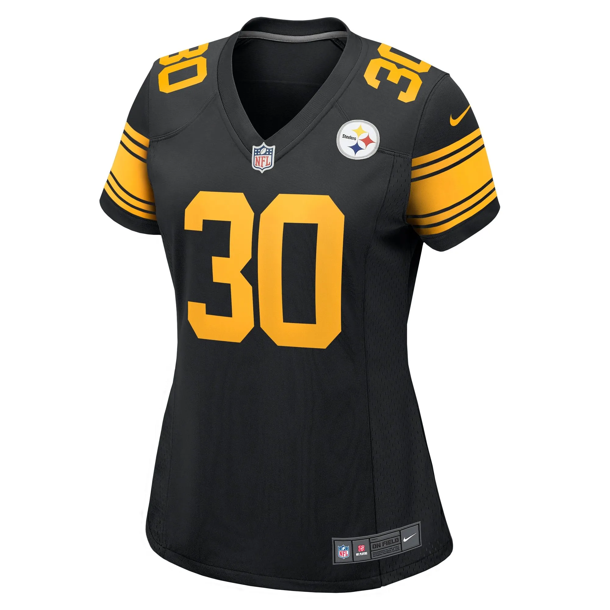 Jaylen Warren Pittsburgh Steelers  Women's Alternate Game Jersey -  Black