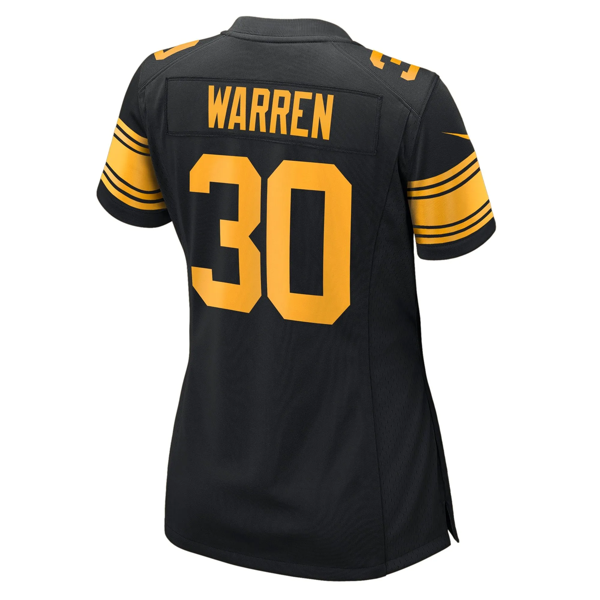 Jaylen Warren Pittsburgh Steelers  Women's Alternate Game Jersey -  Black