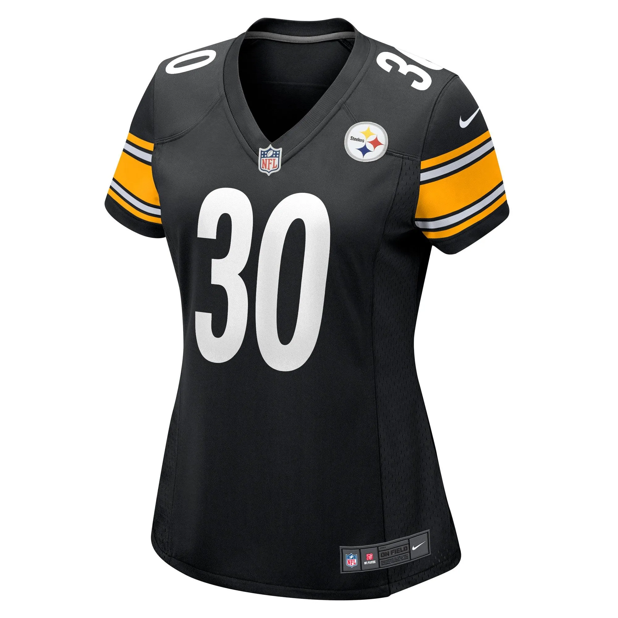 Jaylen Warren Pittsburgh Steelers  Women's Game Player Jersey - Black