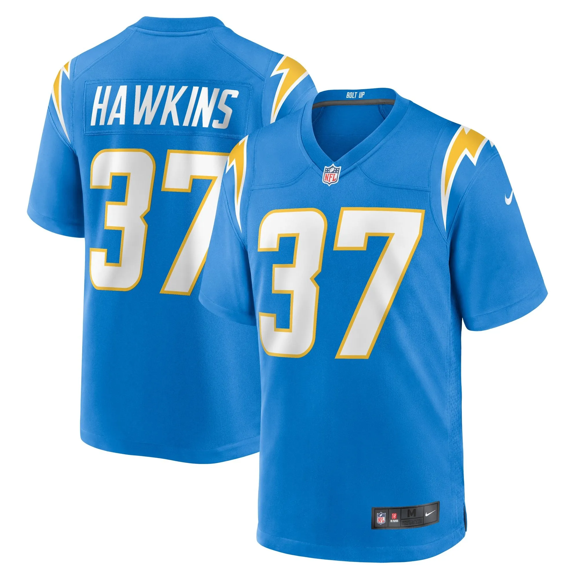 Jaylinn Hawkins Los Angeles Chargers   Game Jersey -  Powder Blue