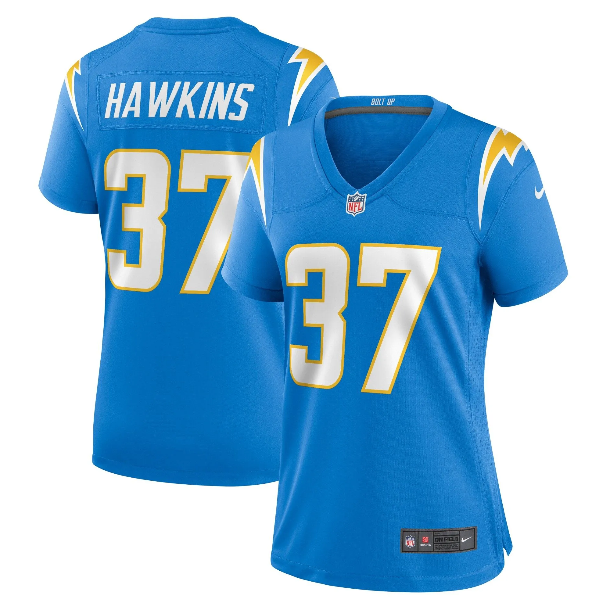 Jaylinn Hawkins Los Angeles Chargers  Women's  Game Jersey -  Powder Blue