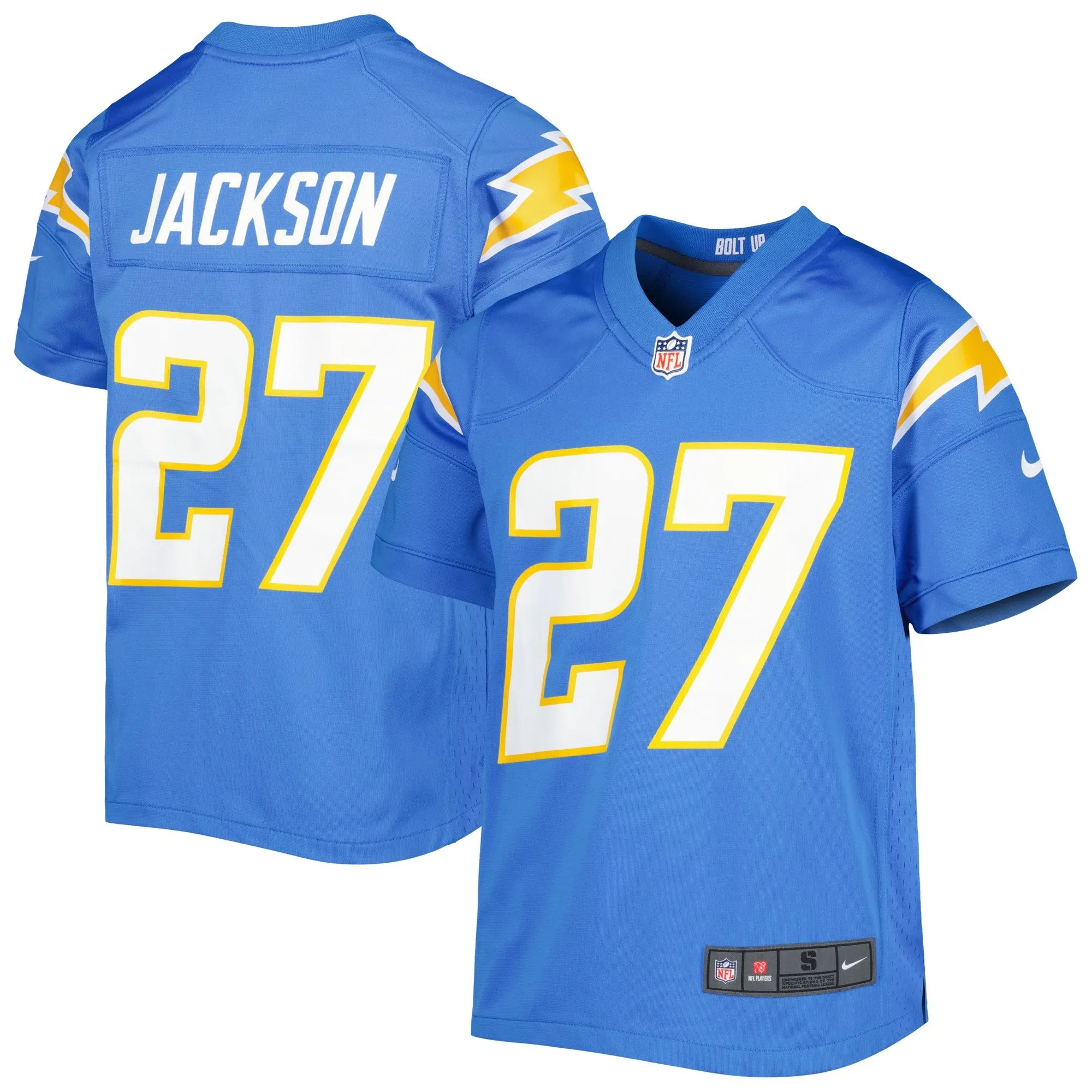 JC Jackson Los Angeles Chargers  Youth Game Jersey - Powder Blue