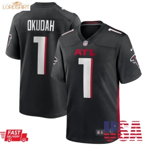 Jeff Okudah Atlanta Falcons  Game Player Jersey   Black