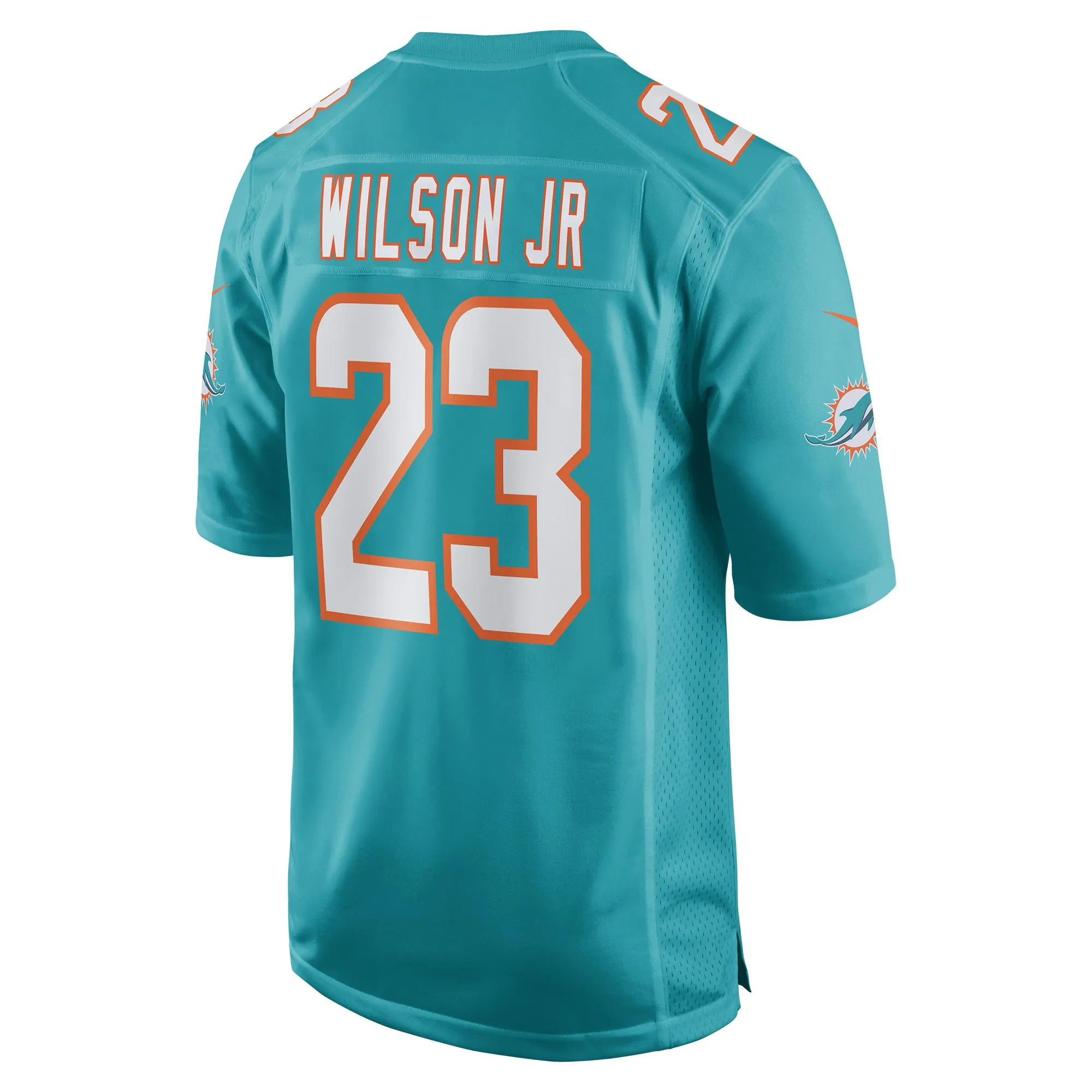 Jeff Wilson Jr. Miami Dolphins  Game Player Jersey - Aqua