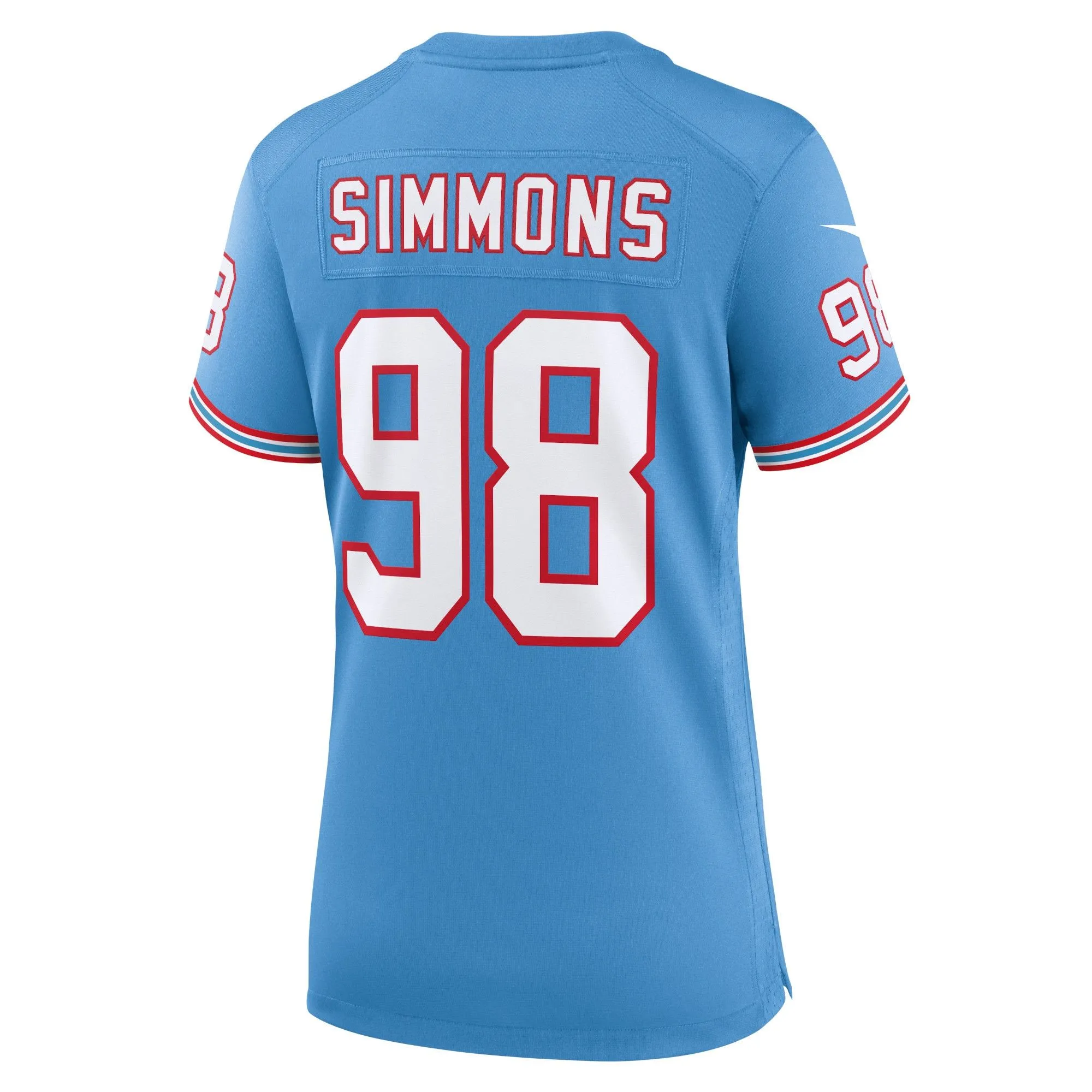 Jeffery Simmons Tennessee Titans  Women's Player Jersey - Light Blue