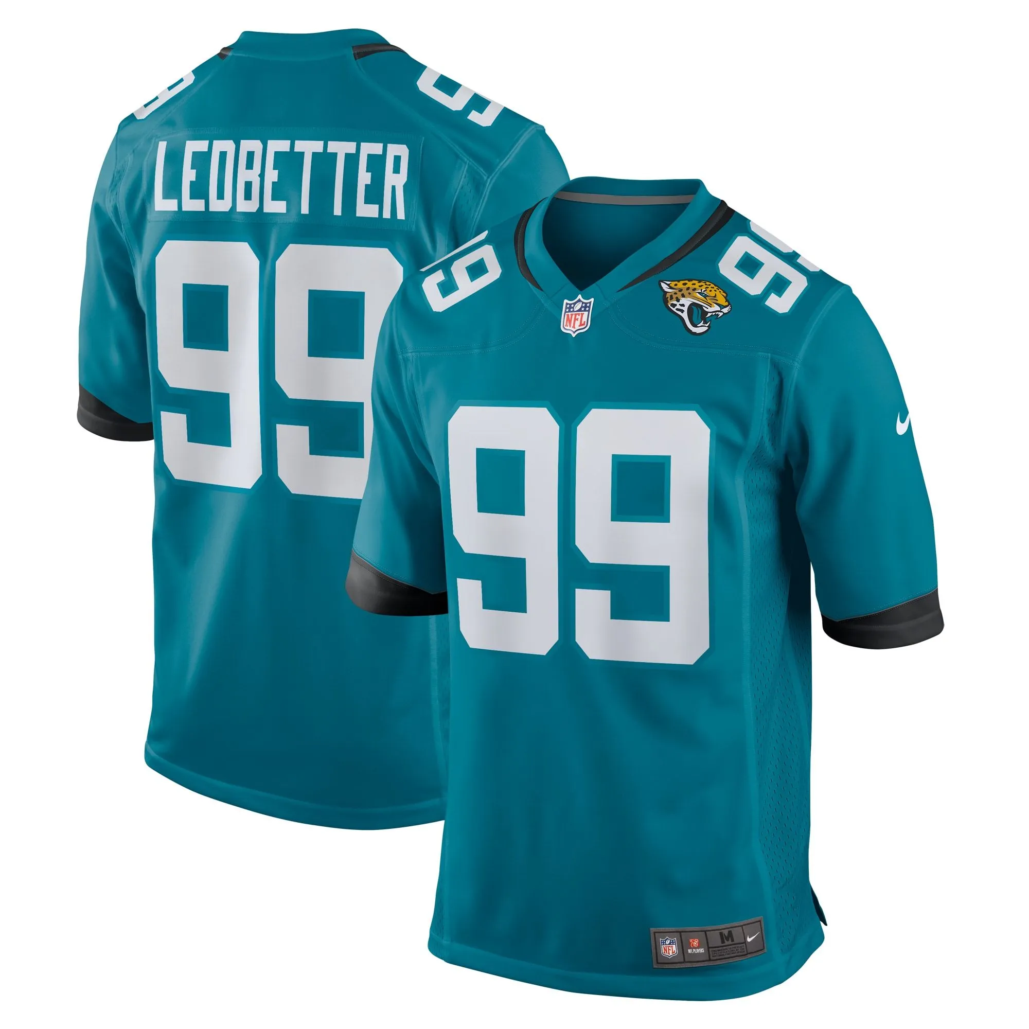 Jeremiah Ledbetter Jacksonville Jaguars  Home Game Player Jersey - Teal