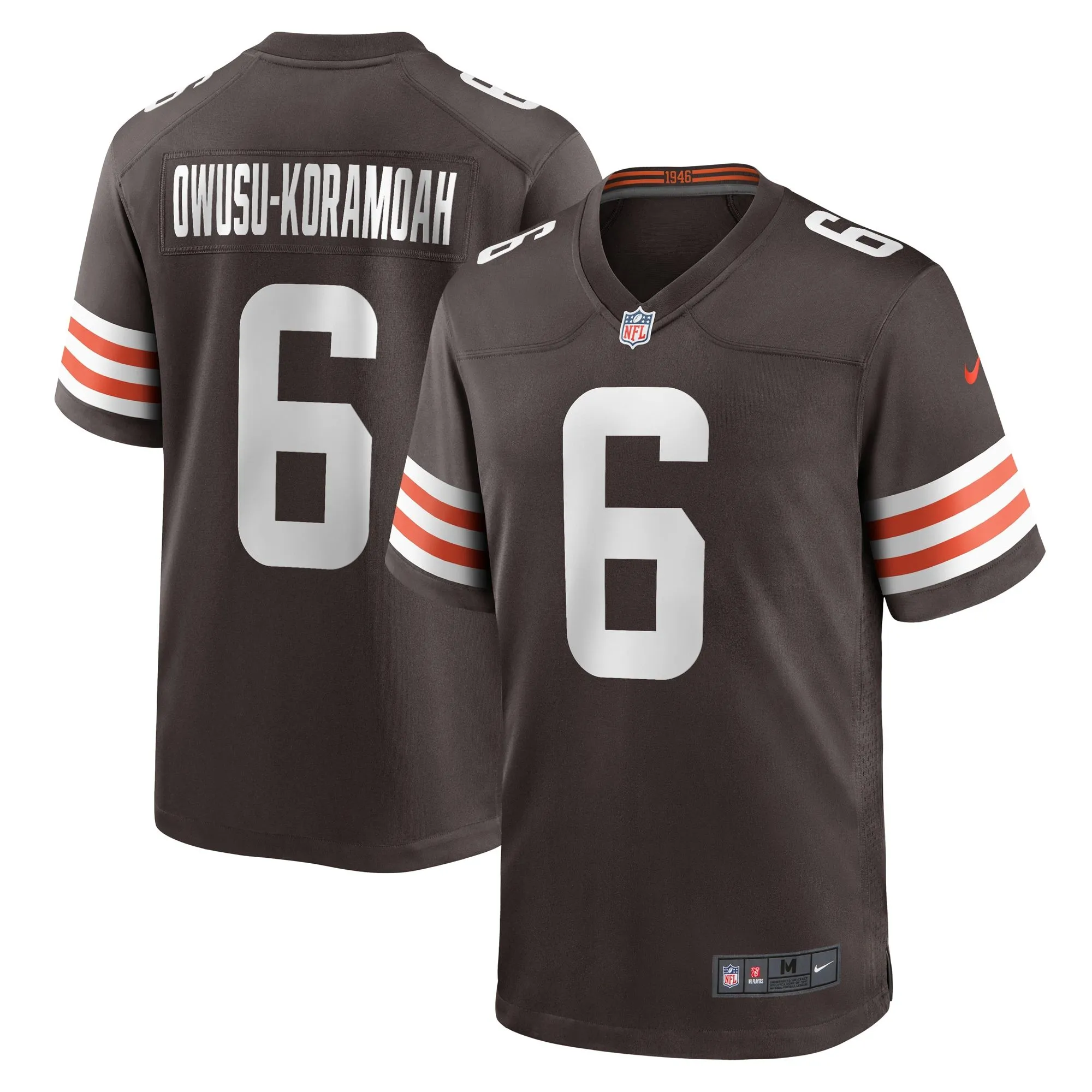 Jeremiah Owusu-Koramoah Cleveland Browns  Team Game Jersey - Brown