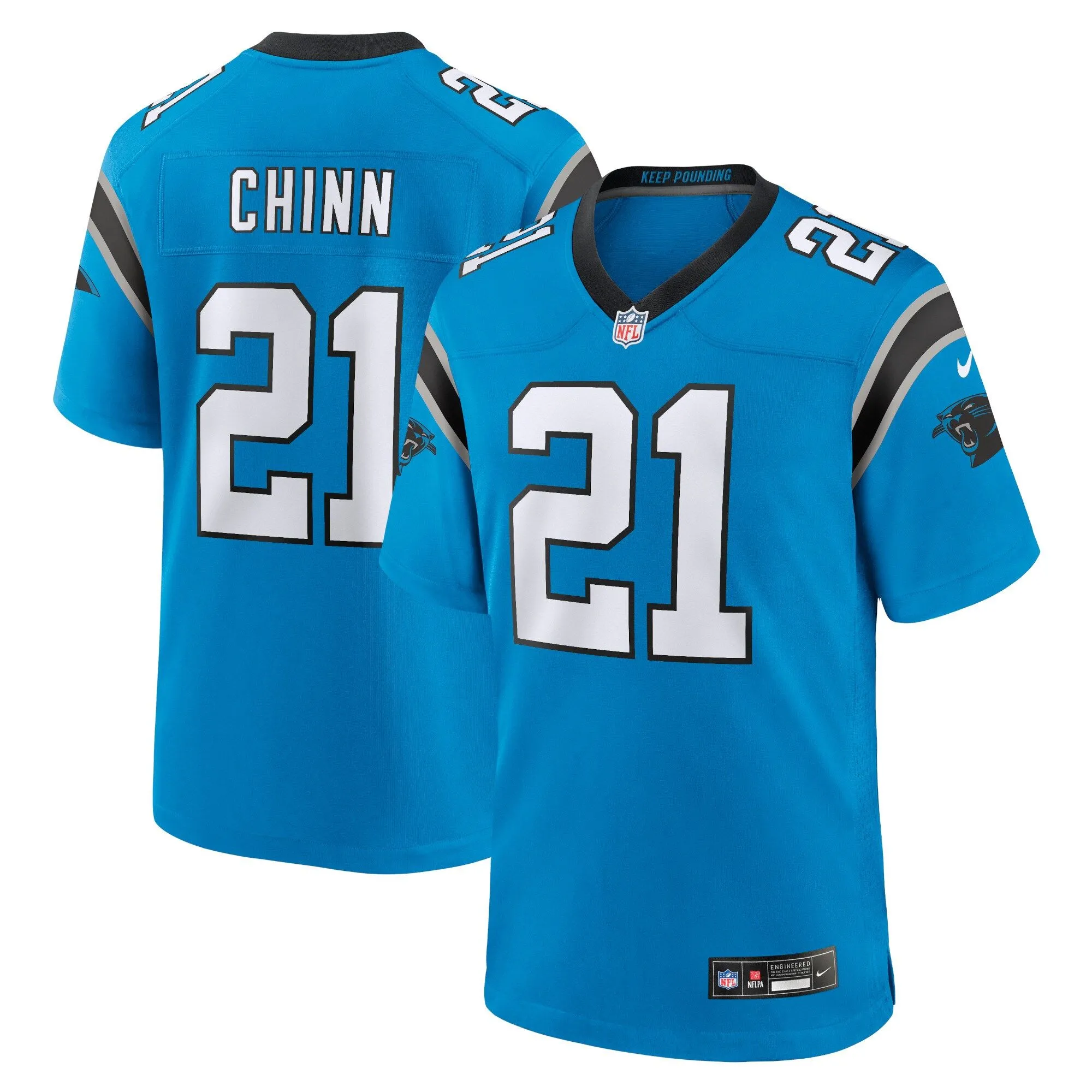 Jeremy Chinn Carolina Panthers  Alternate Game Jersey - Blue