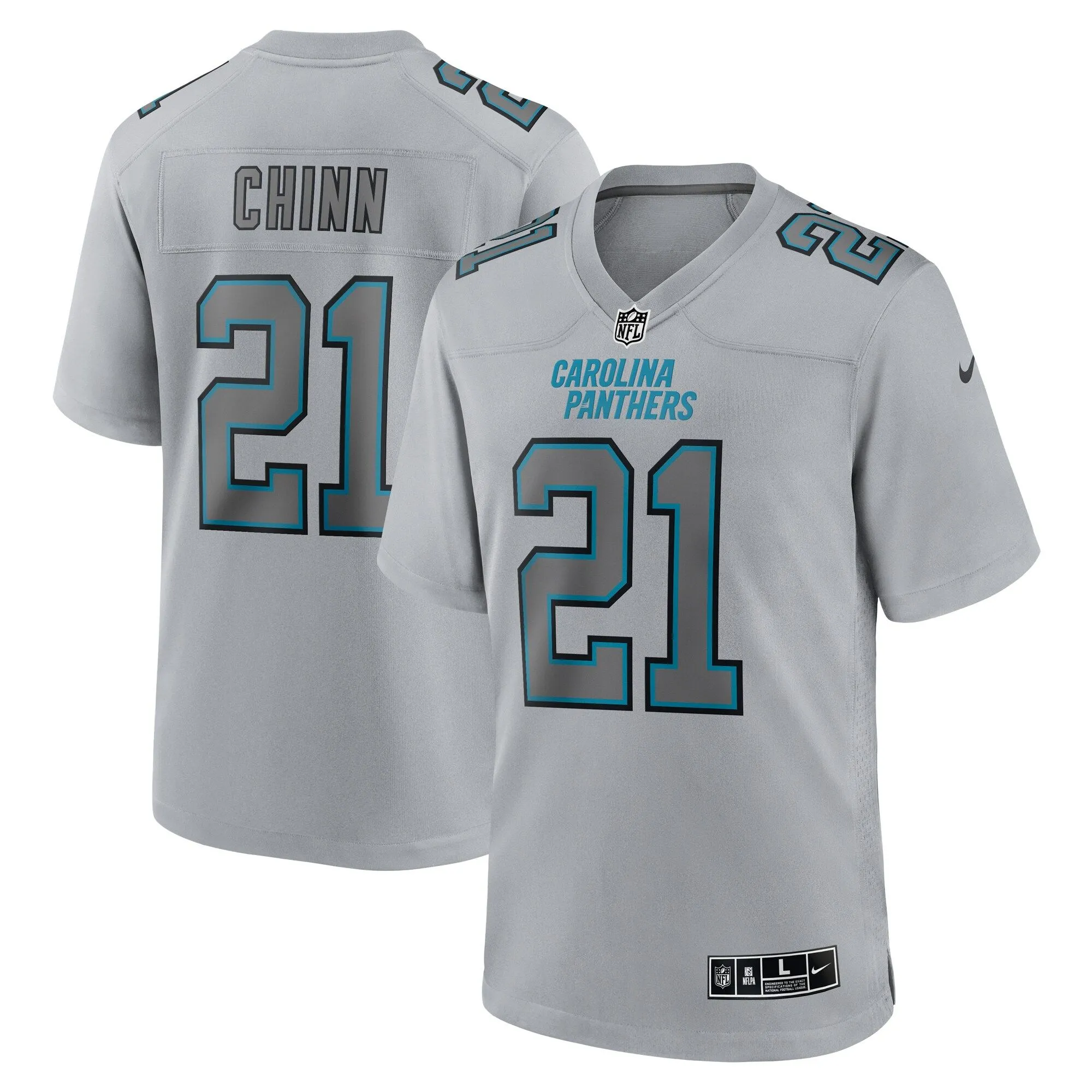 Jeremy Chinn Carolina Panthers  Atmosphere Fashion Game Jersey - Gray