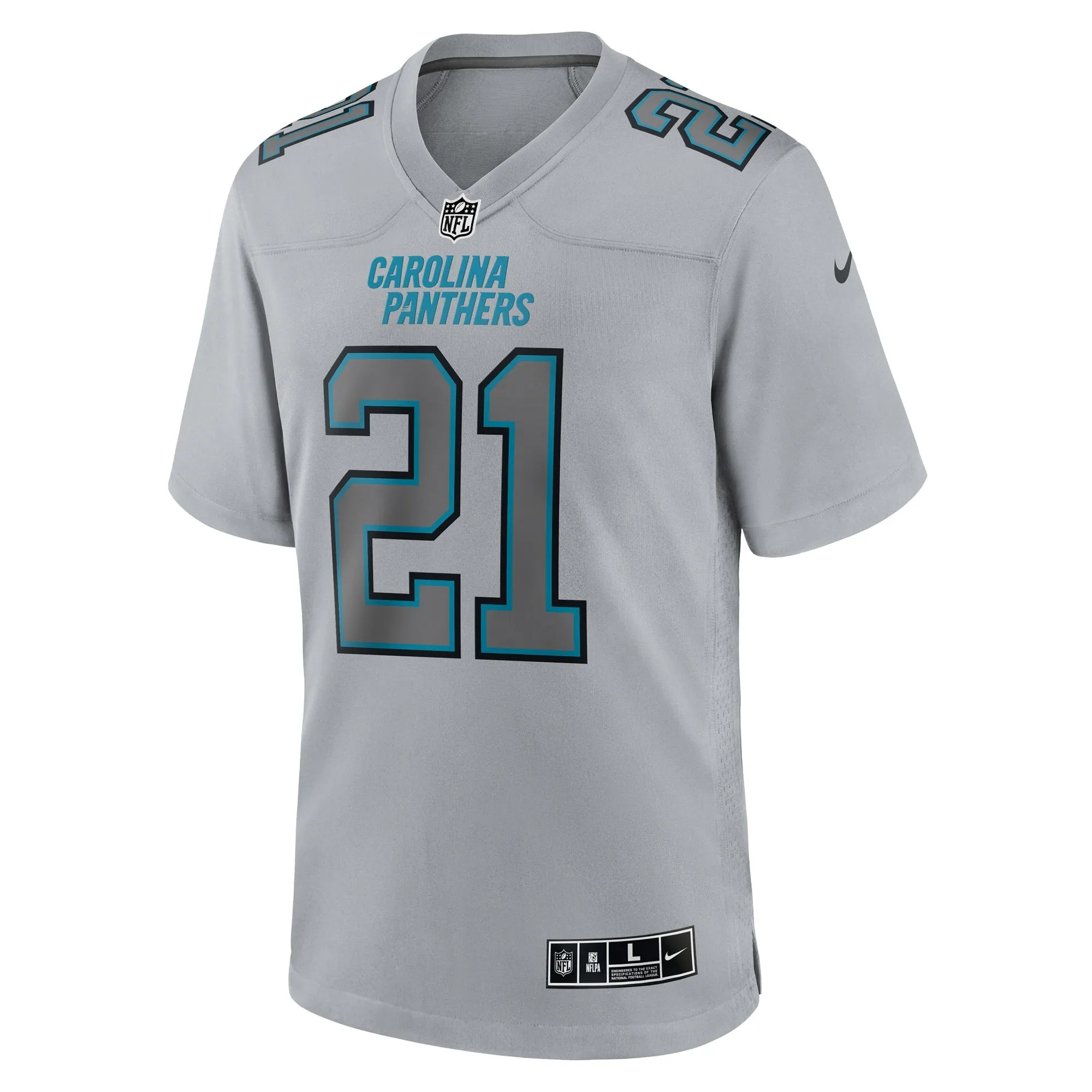 Jeremy Chinn Carolina Panthers  Atmosphere Fashion Game Jersey - Gray