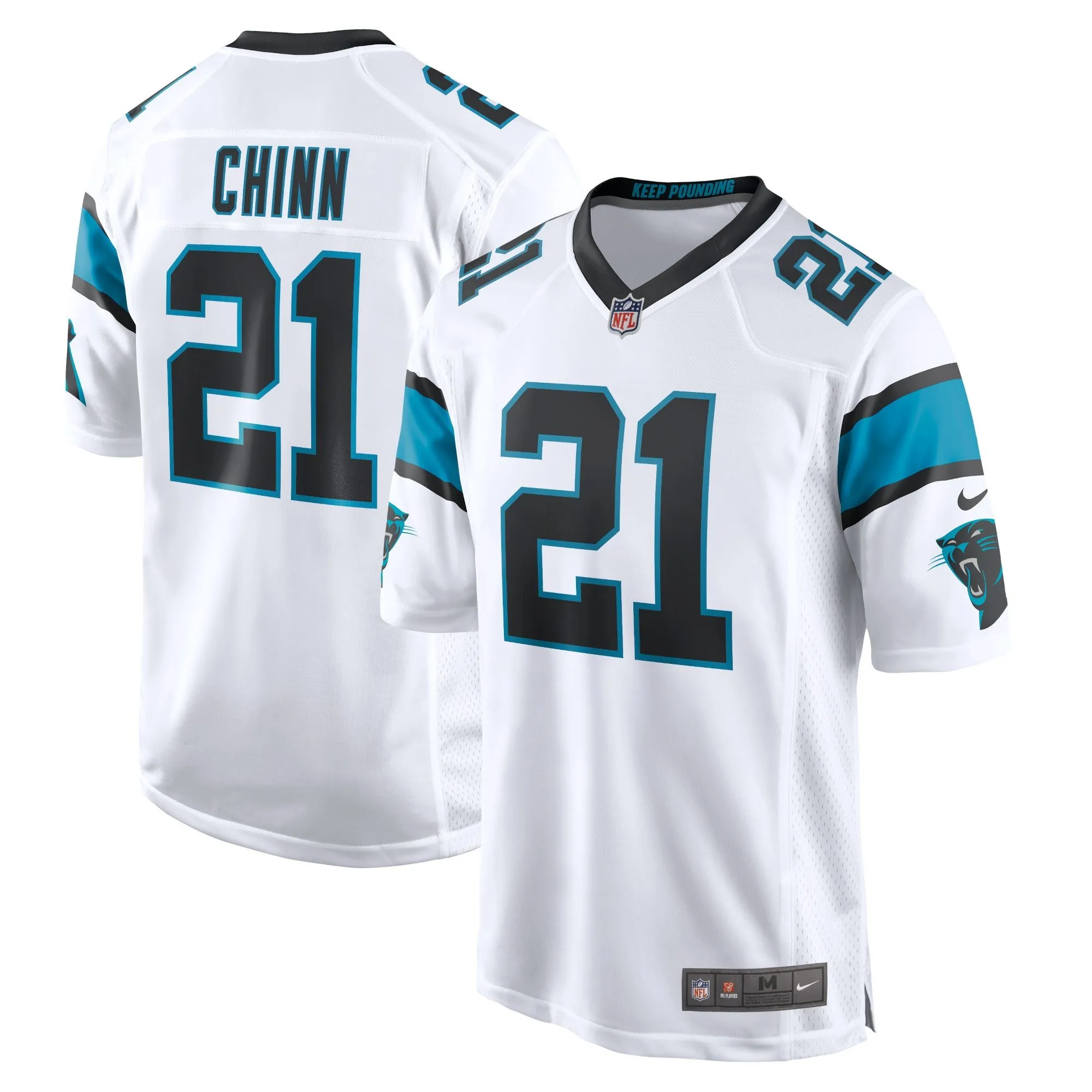 Jeremy Chinn Carolina Panthers  Game Jersey - White