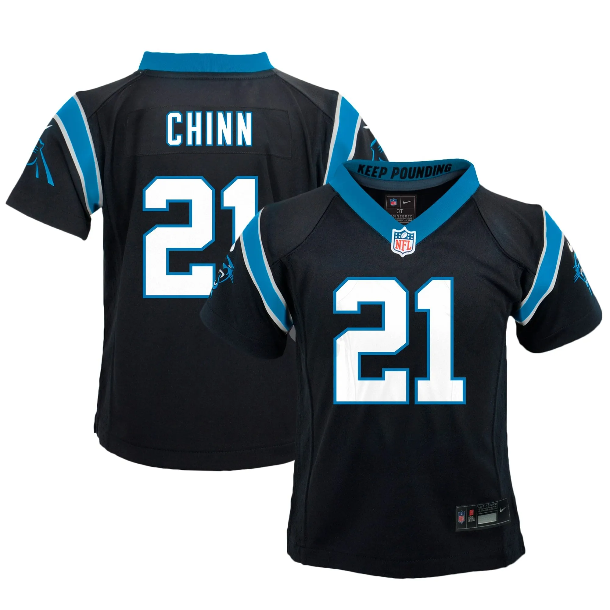 Jeremy Chinn Carolina Panthers  Toddler Game Jersey - Black