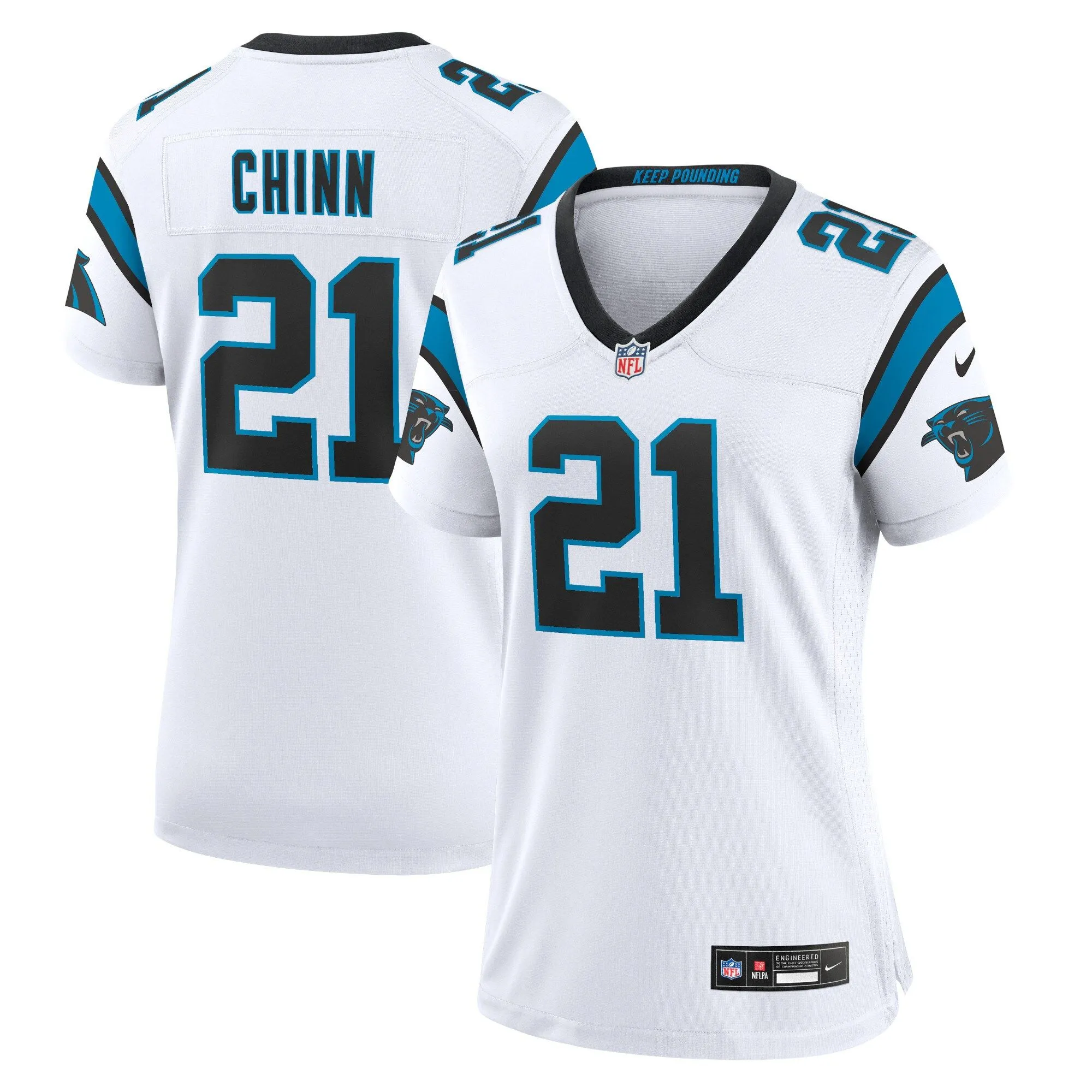 Jeremy Chinn Carolina Panthers  Women's Player Jersey - White