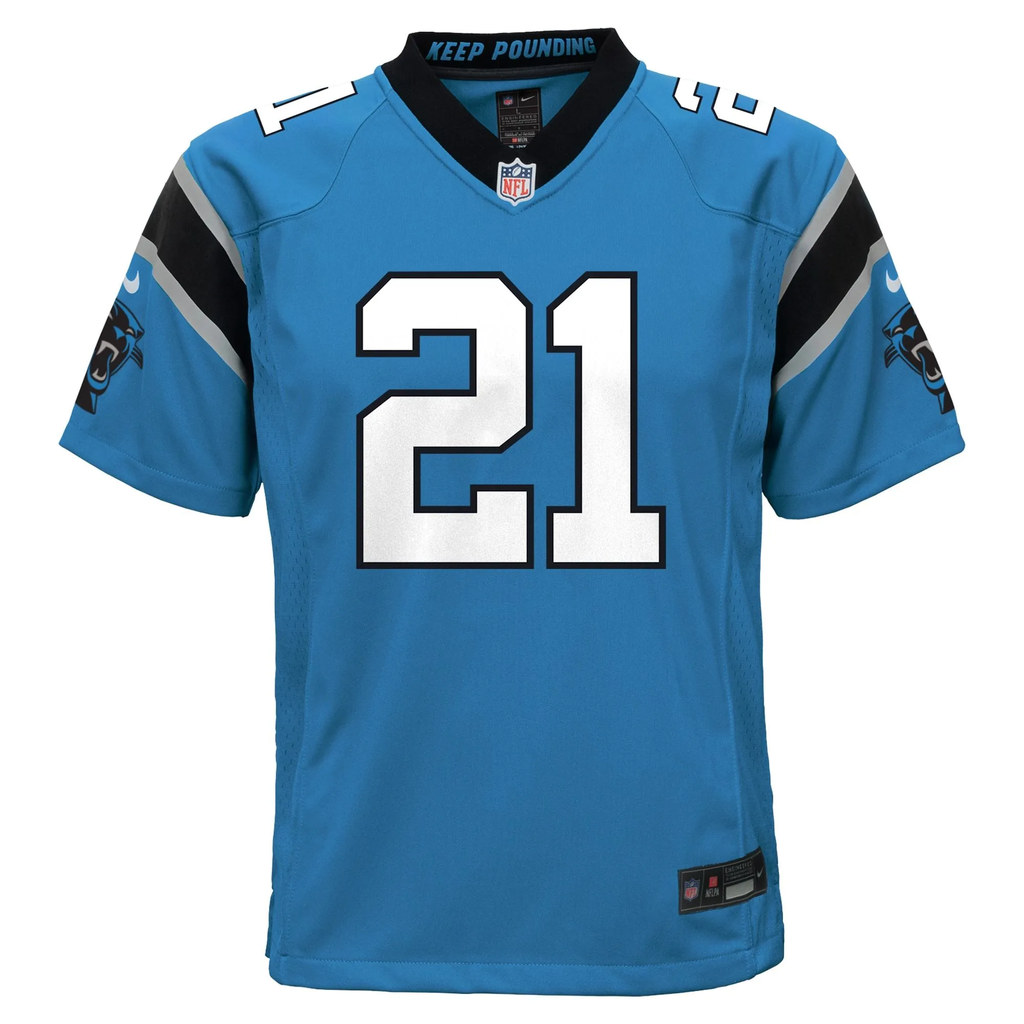 Jeremy Chinn Carolina Panthers  Youth Game Jersey - Blue