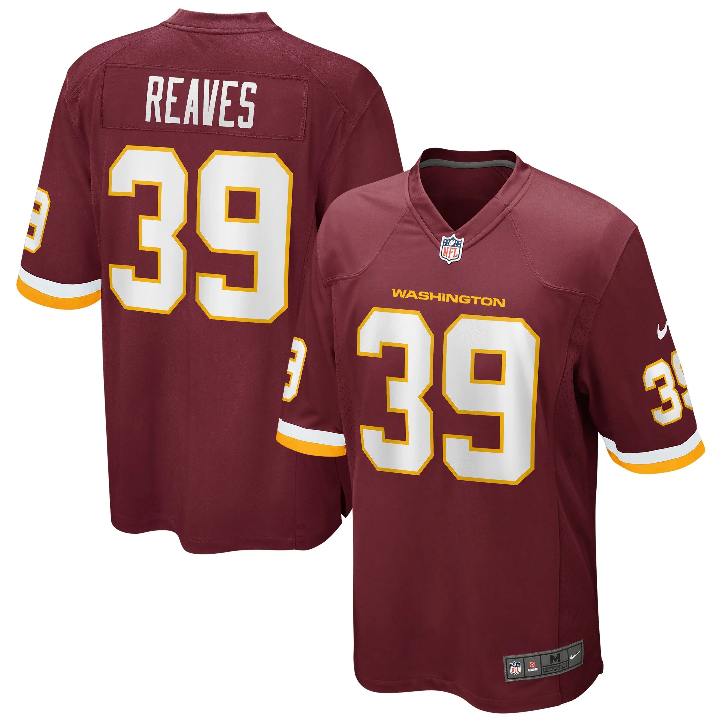 Jeremy Reaves Washington Football Team  Game Player Jersey - Burgundy