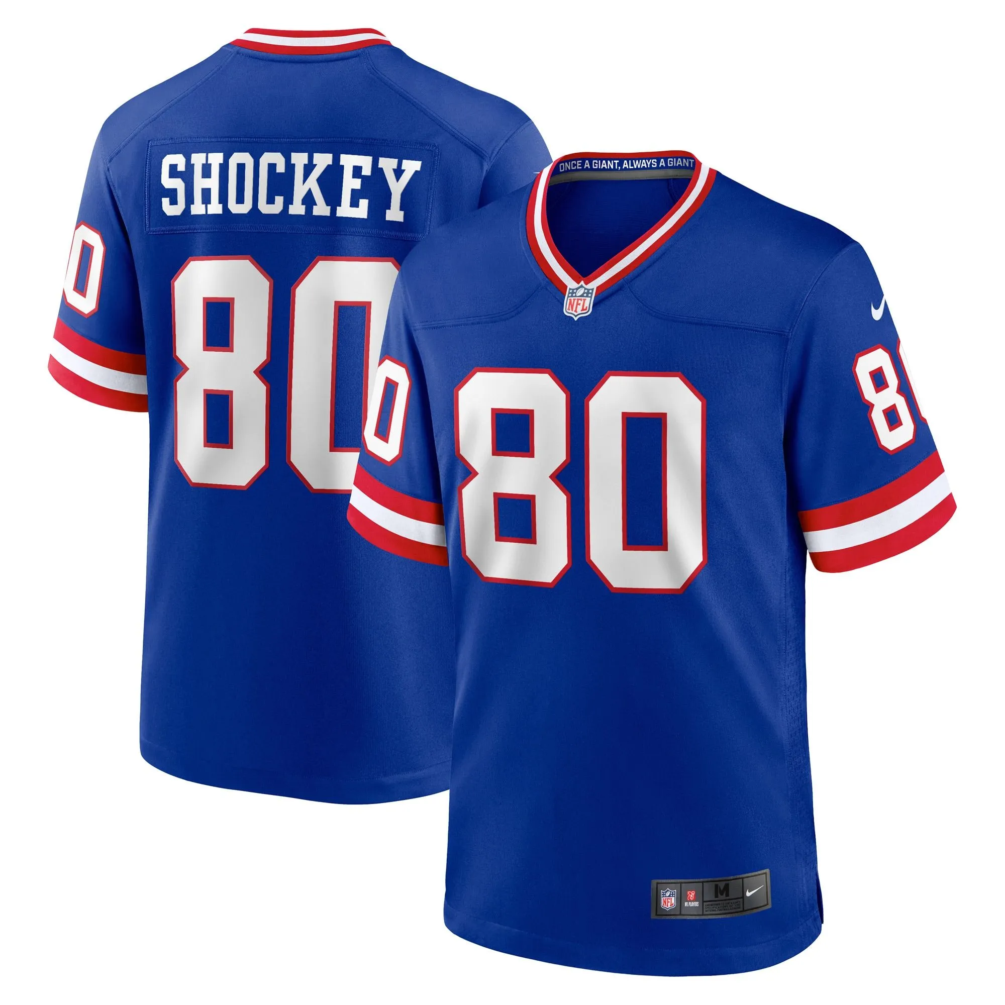 Jeremy Shockey New York Giants  Classic Retired Player Game Jersey - Royal