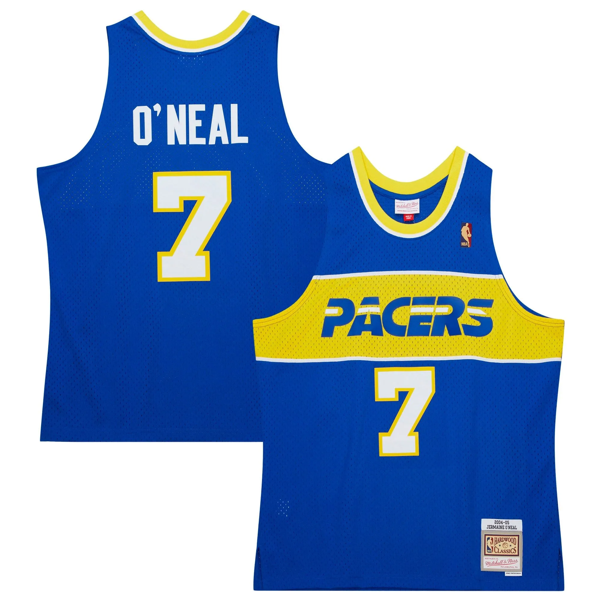 Jermaine O'Neal Indiana Pacers Mitchell & Ness  2004/05 Hardwood Classics Swingman Jersey - Royal