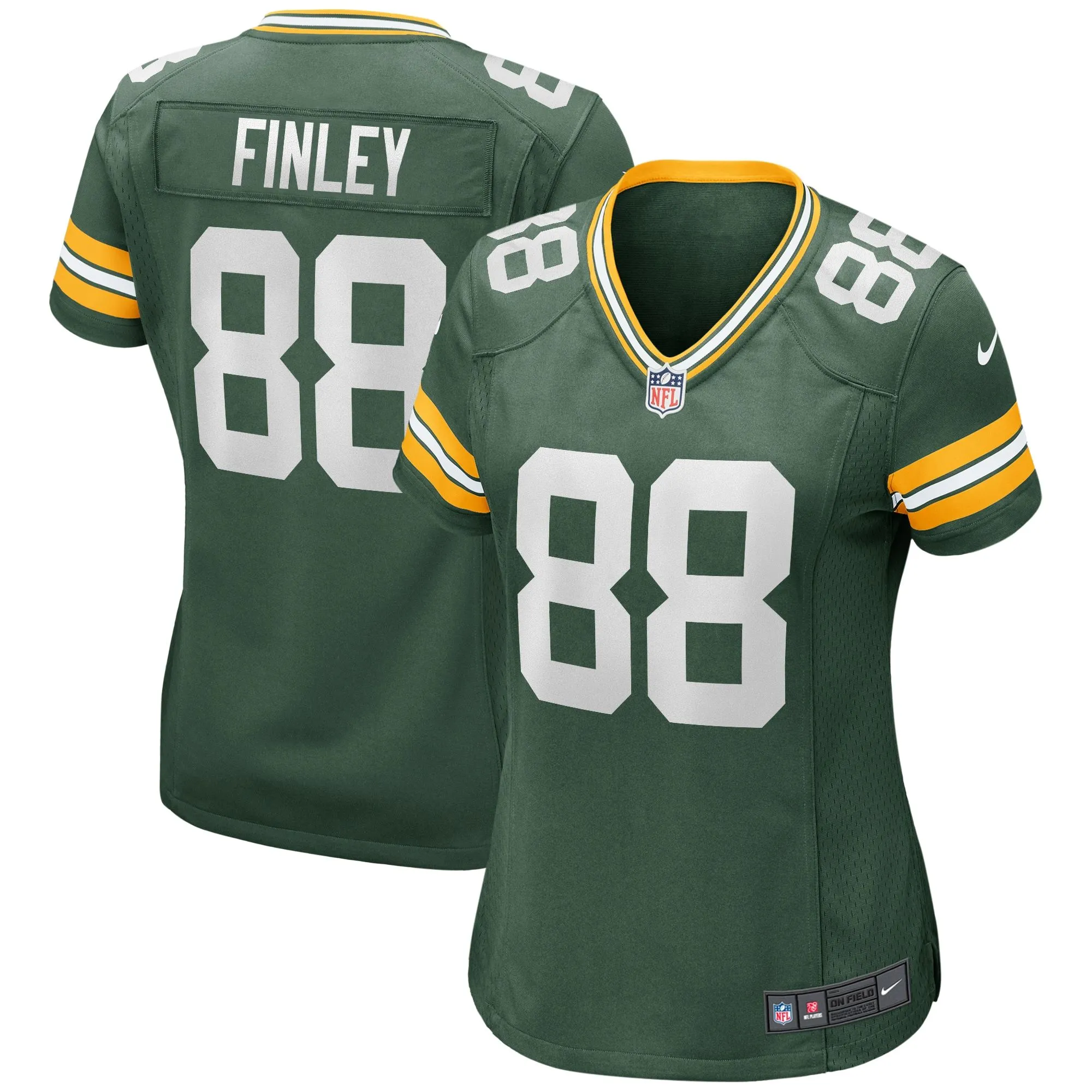 Jermichael Finley Green Bay Packers  Women's Game Retired Player Jersey - Green