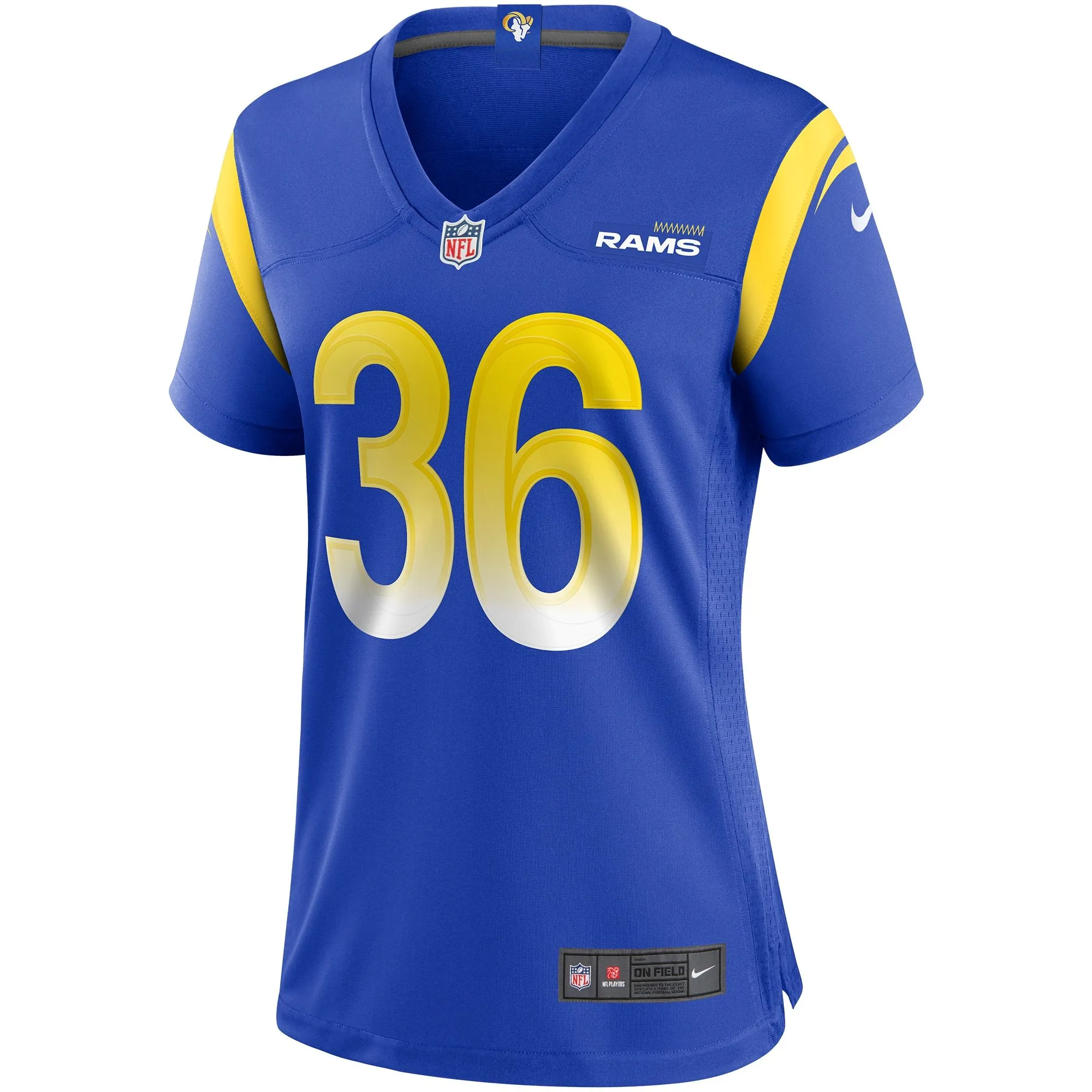 Jerome Bettis Los Angeles Rams  Women's Game Retired Player Jersey - Royal