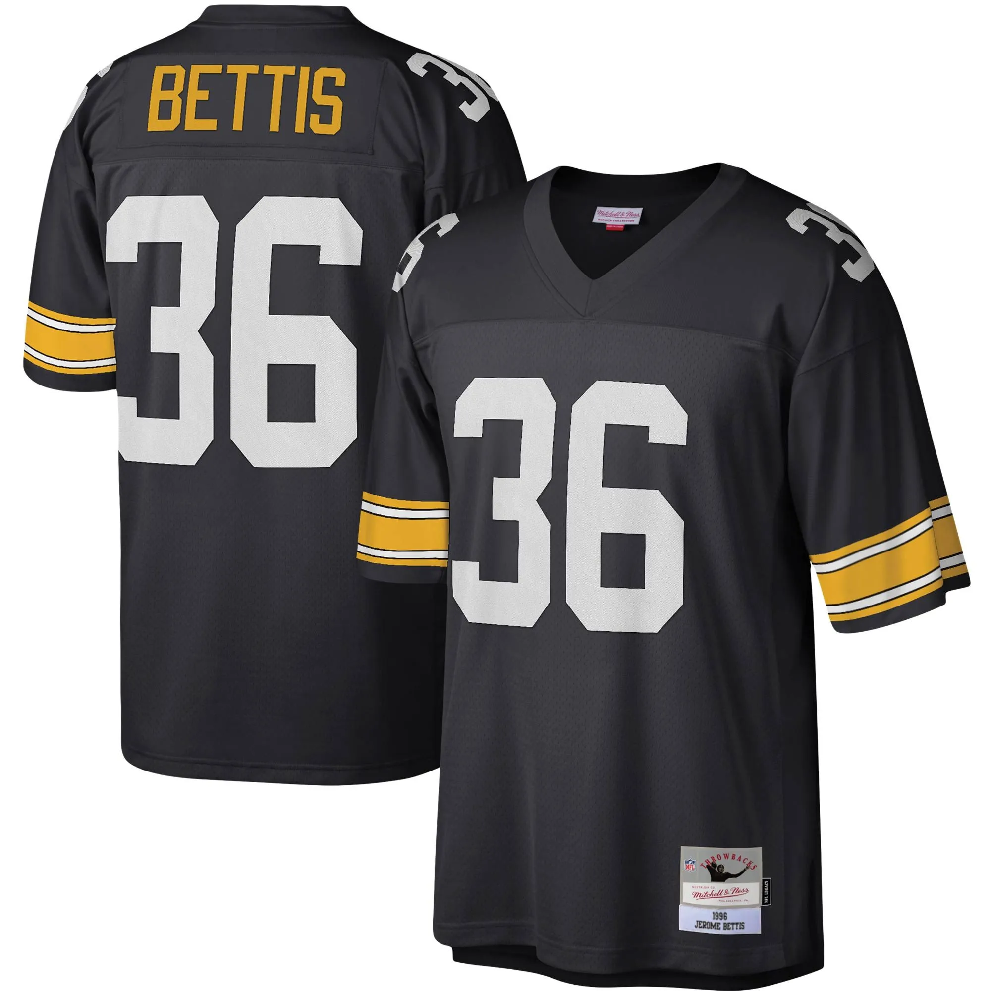 Jerome Bettis Pittsburgh Steelers Mitchell & Ness Legacy Replica Jersey - Black