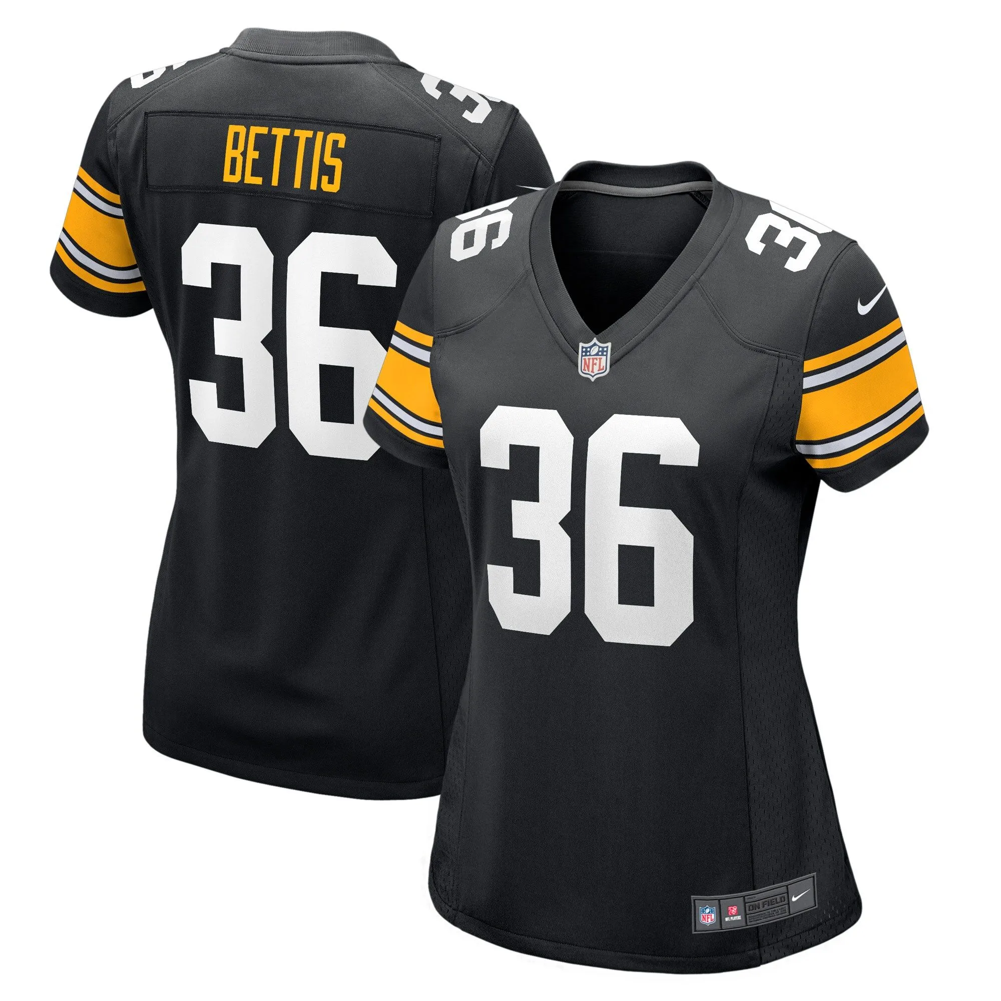 Jerome Bettis Pittsburgh Steelers  Women's Retired Player Jersey - Black