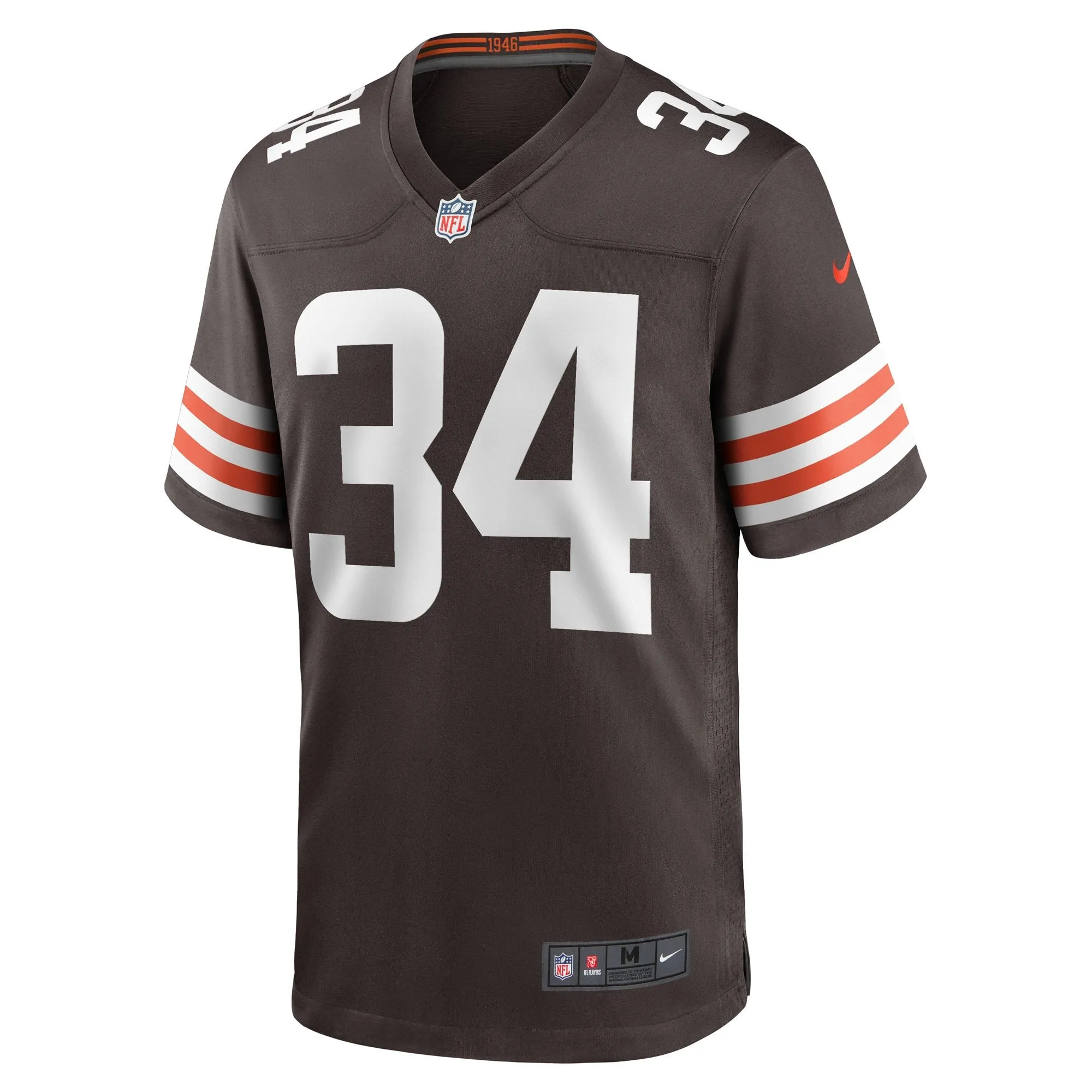 Jerome Ford Cleveland Browns  Game Player Jersey - Brown