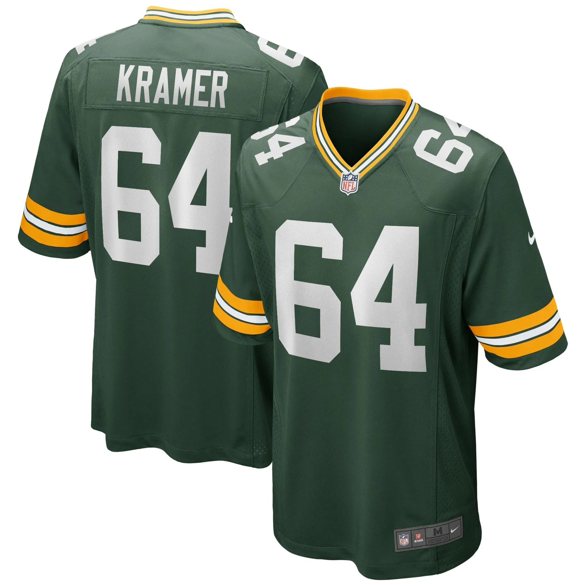 Jerry Kramer Green Bay Packers  Game Retired Player Jersey - Green