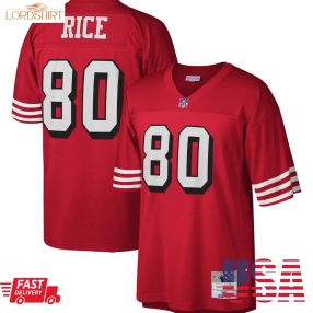 Jerry Rice San Francisco 49Ers Mitchell & Ness Legacy Replica Jersey   Scarlet