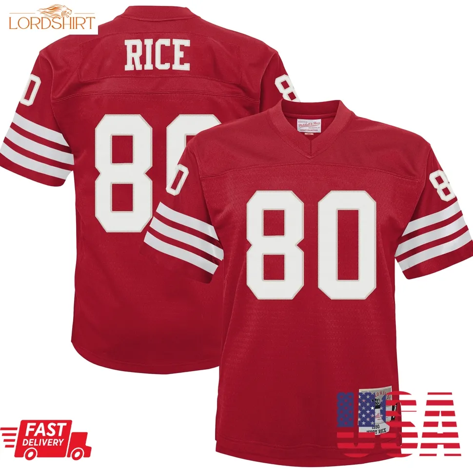 Jerry Rice San Francisco 49Ers Mitchell & Ness Toddler 1990 Retired Legacy Jersey   Scarlet