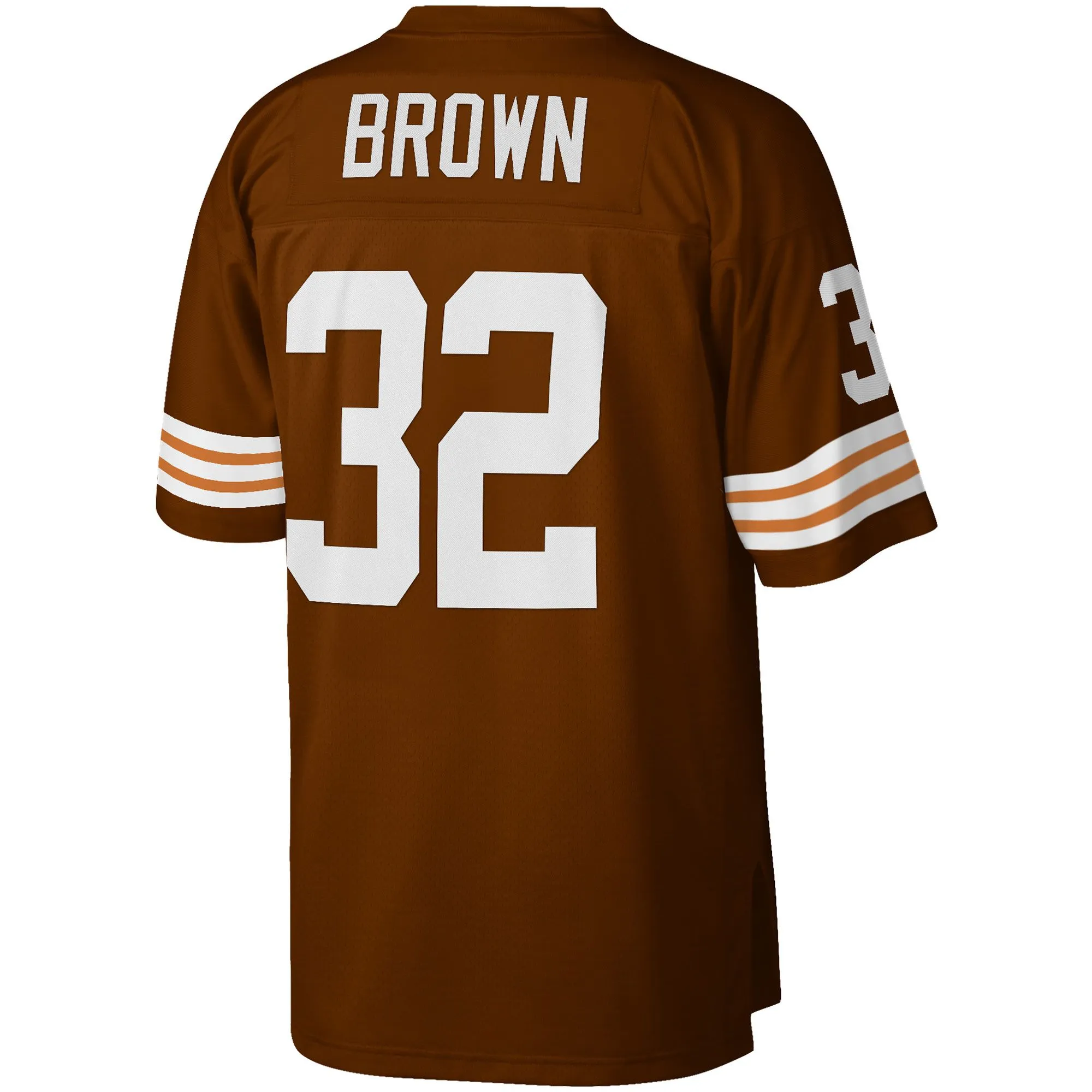 Jim Brown Cleveland Browns Mitchell & Ness Big & Tall 1963 Retired Player Replica Jersey - Brown