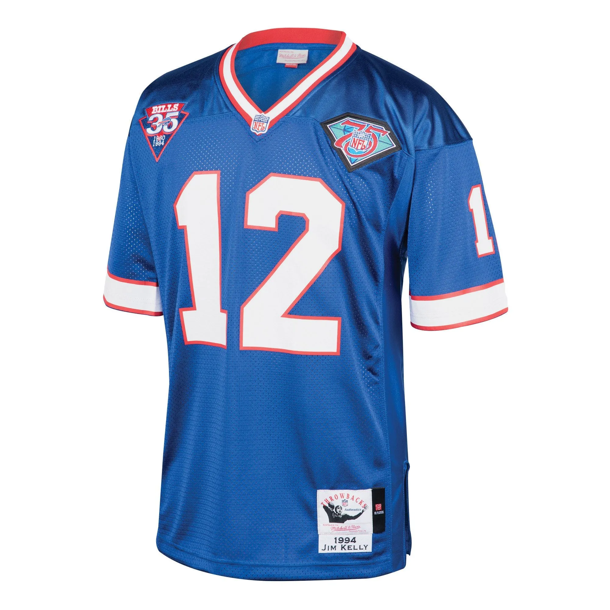 Jim Kelly Buffalo Bills 1994 Mitchell & Ness  Throwback Retired Player Jersey - Royal